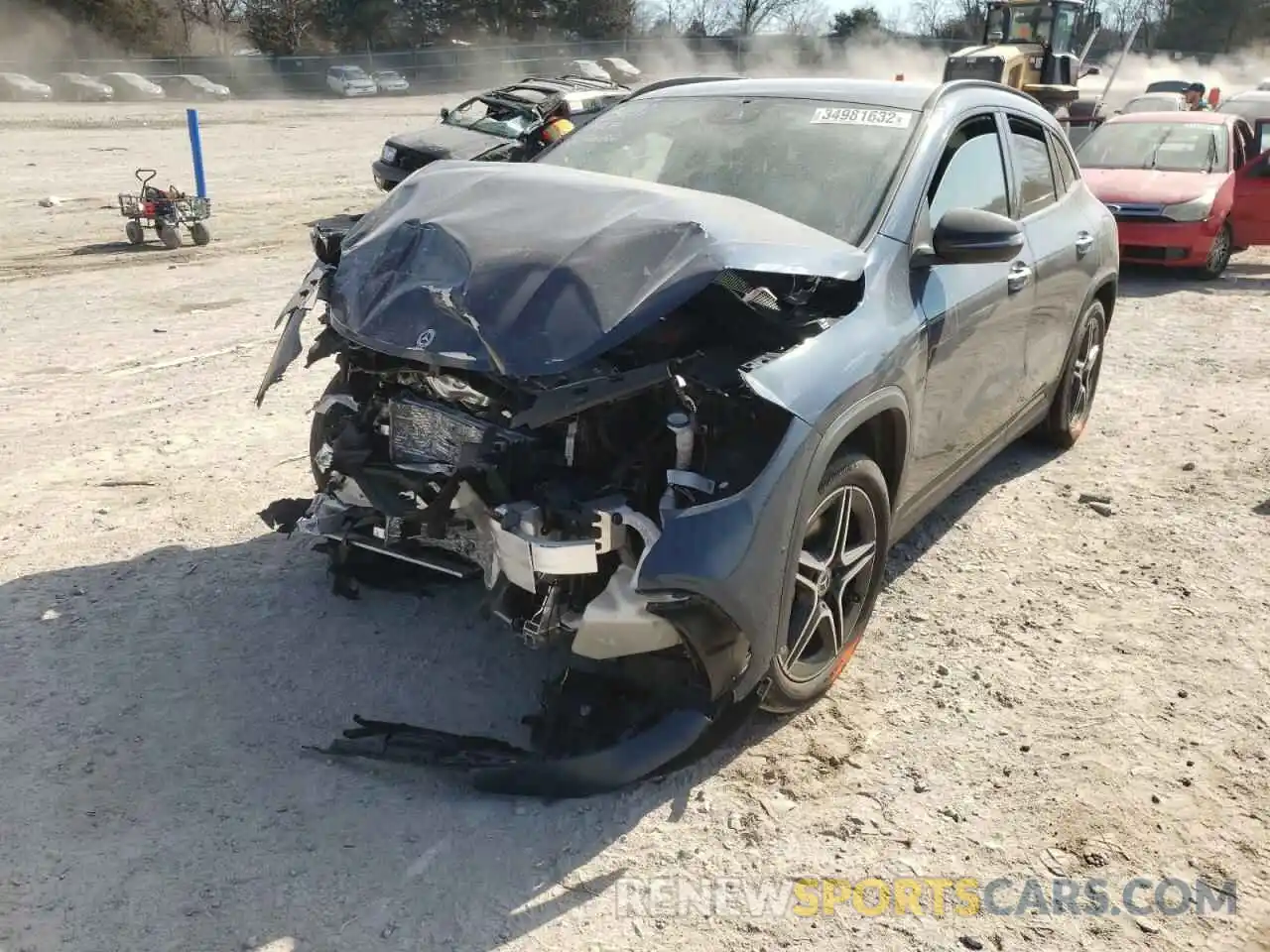 2 Photograph of a damaged car W1N4N4HB8MJ235691 MERCEDES-BENZ GLA-CLASS 2021