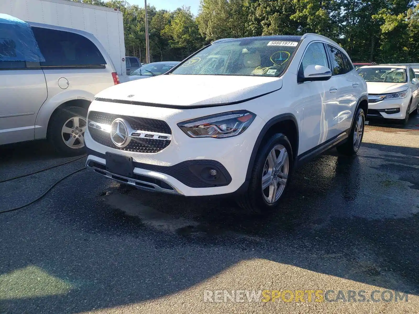 2 Photograph of a damaged car W1N4N4HB8MJ243919 MERCEDES-BENZ GLA-CLASS 2021