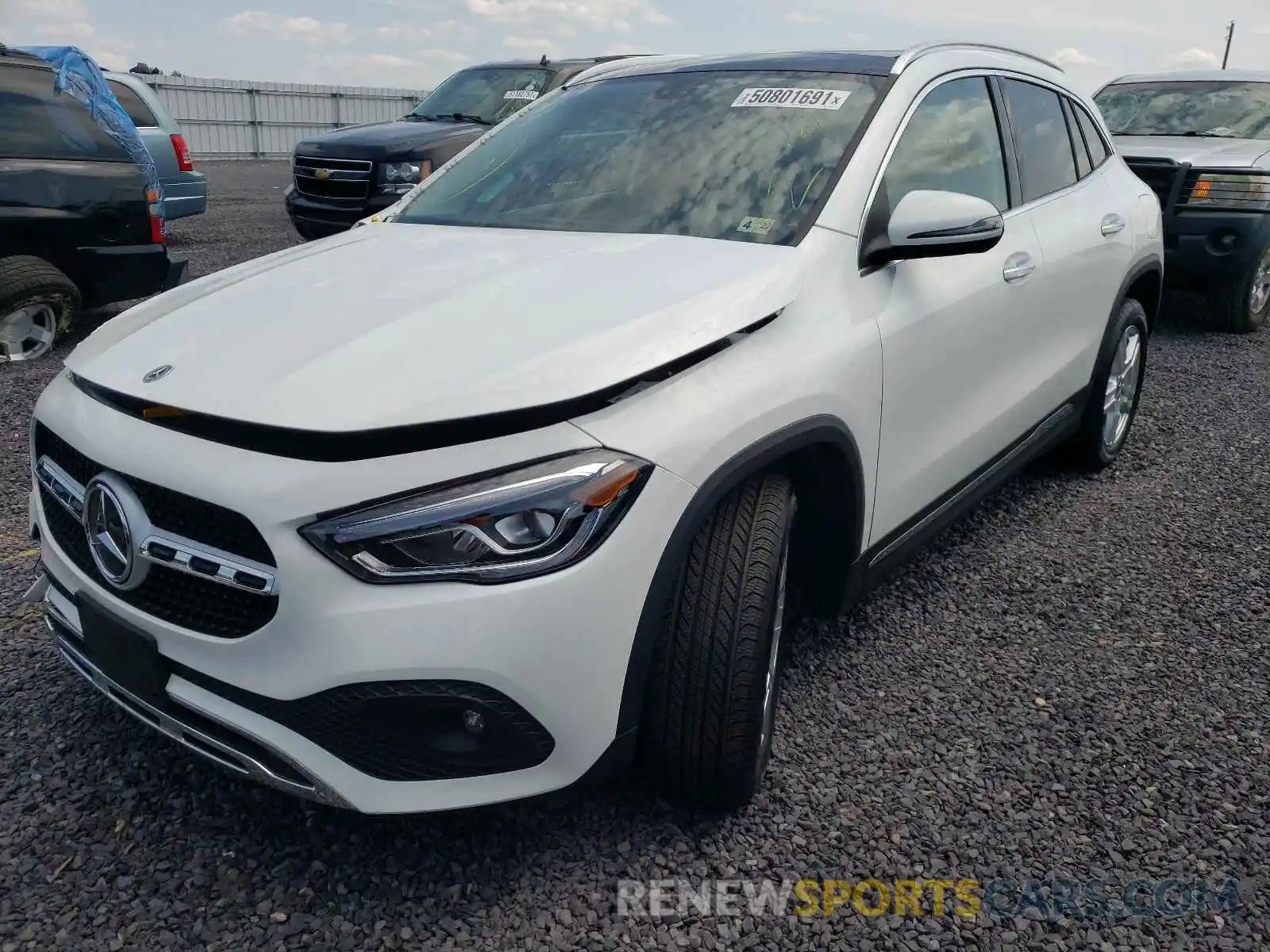 2 Photograph of a damaged car W1N4N4HB8MJ273874 MERCEDES-BENZ GLA-CLASS 2021