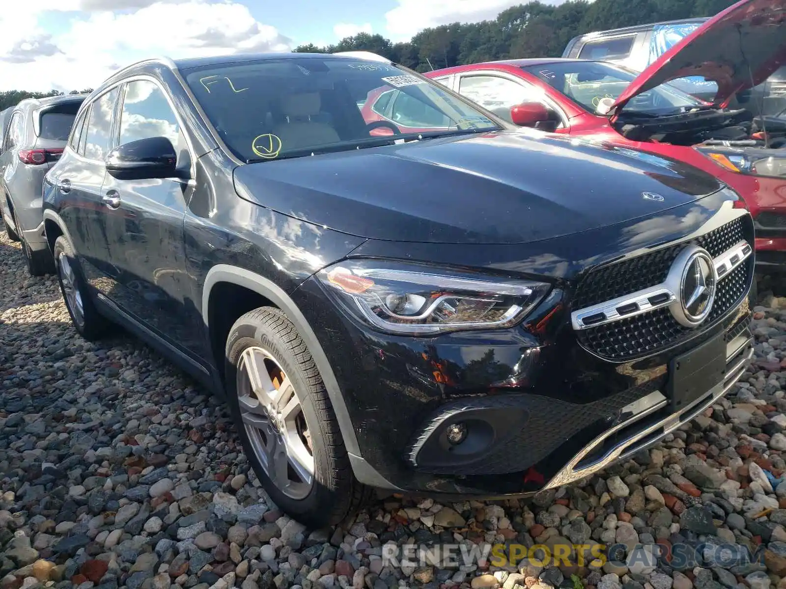 1 Photograph of a damaged car W1N4N4HB9MJ171306 MERCEDES-BENZ GLA-CLASS 2021