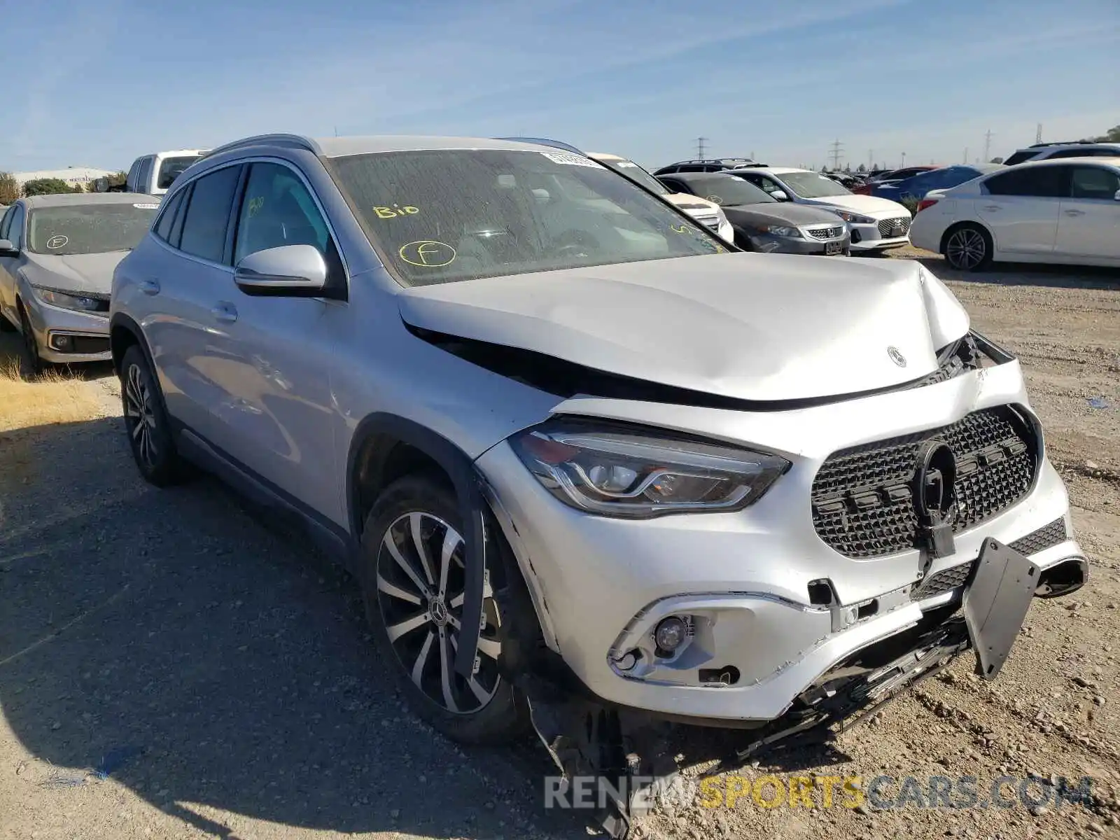 1 Photograph of a damaged car W1N4N4HB9MJ246960 MERCEDES-BENZ GLA-CLASS 2021