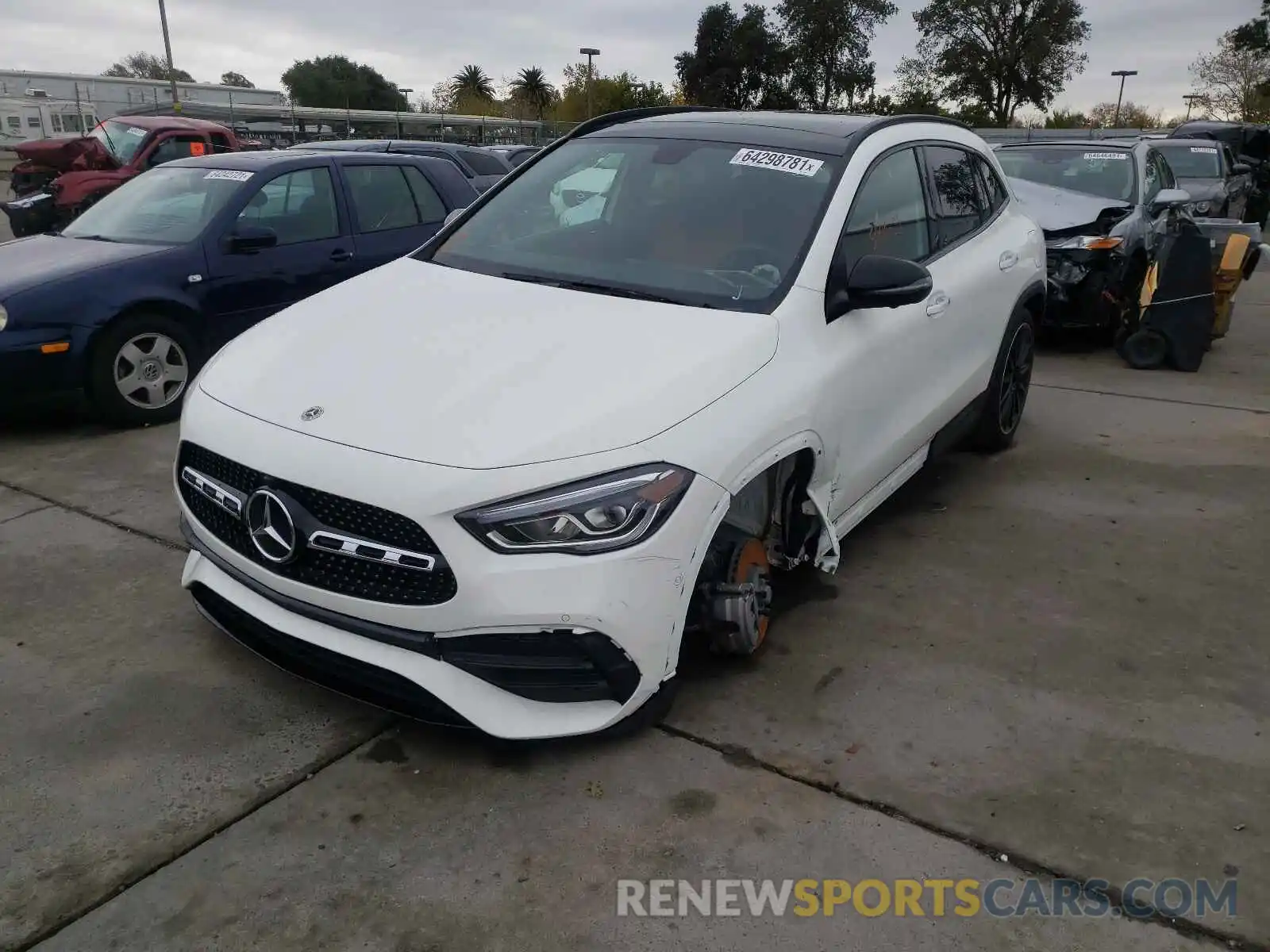 2 Photograph of a damaged car W1N4N4HB9MJ264407 MERCEDES-BENZ GLA-CLASS 2021