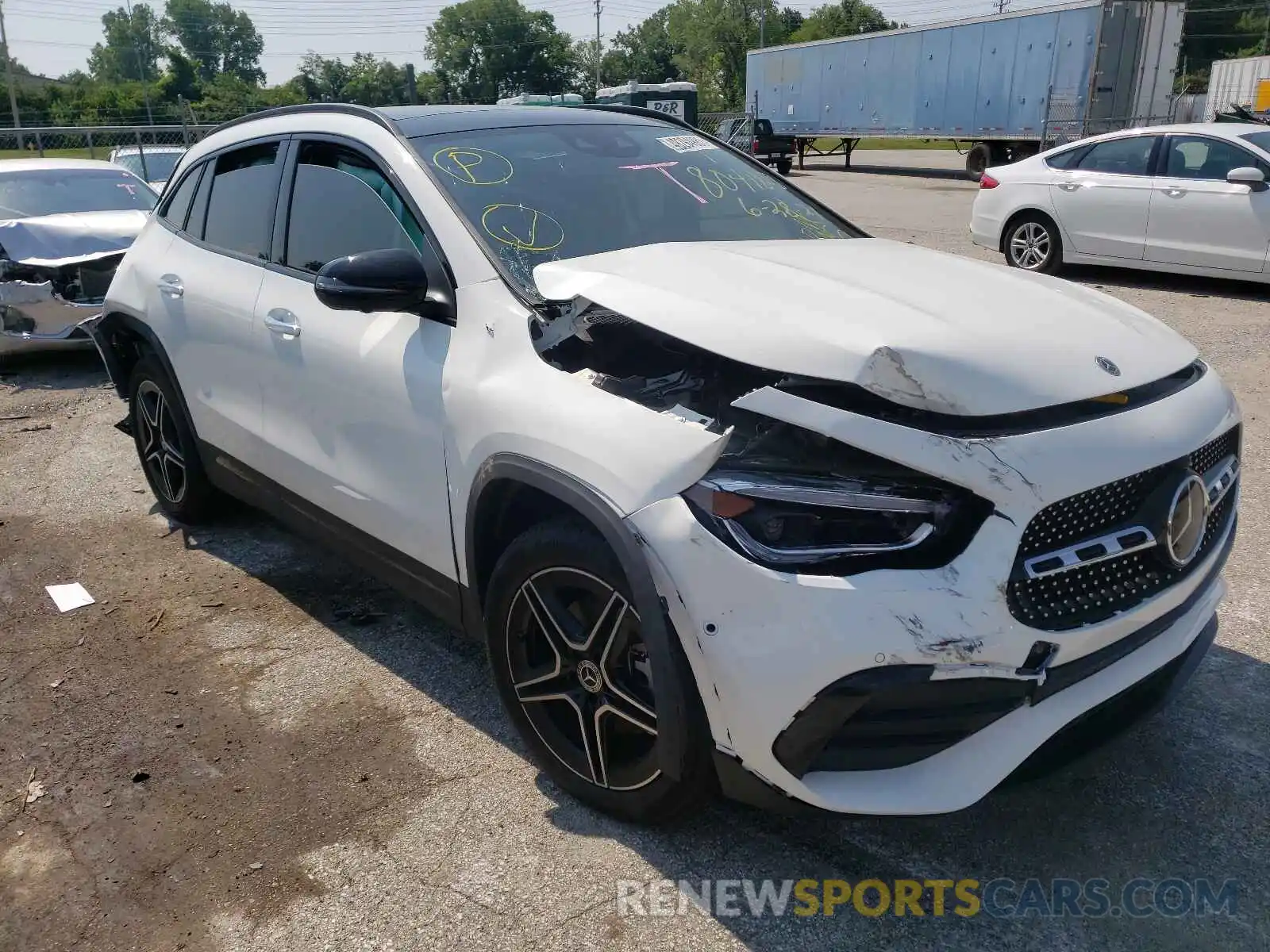 1 Photograph of a damaged car W1N4N4HB9MJ269154 MERCEDES-BENZ GLA-CLASS 2021