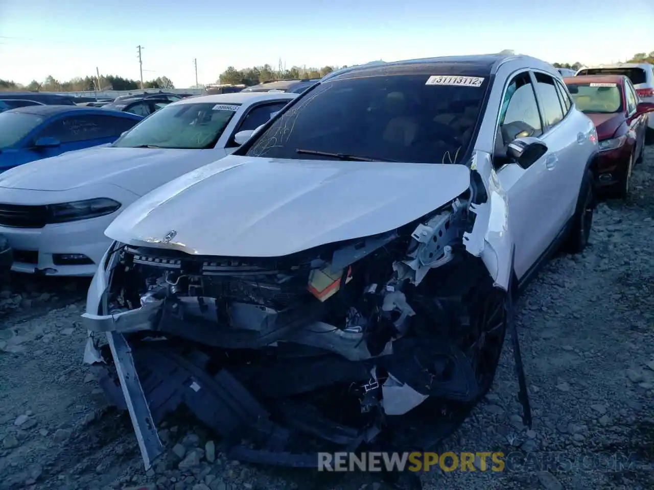 2 Photograph of a damaged car W1N4N4HBXMJ164476 MERCEDES-BENZ GLA-CLASS 2021