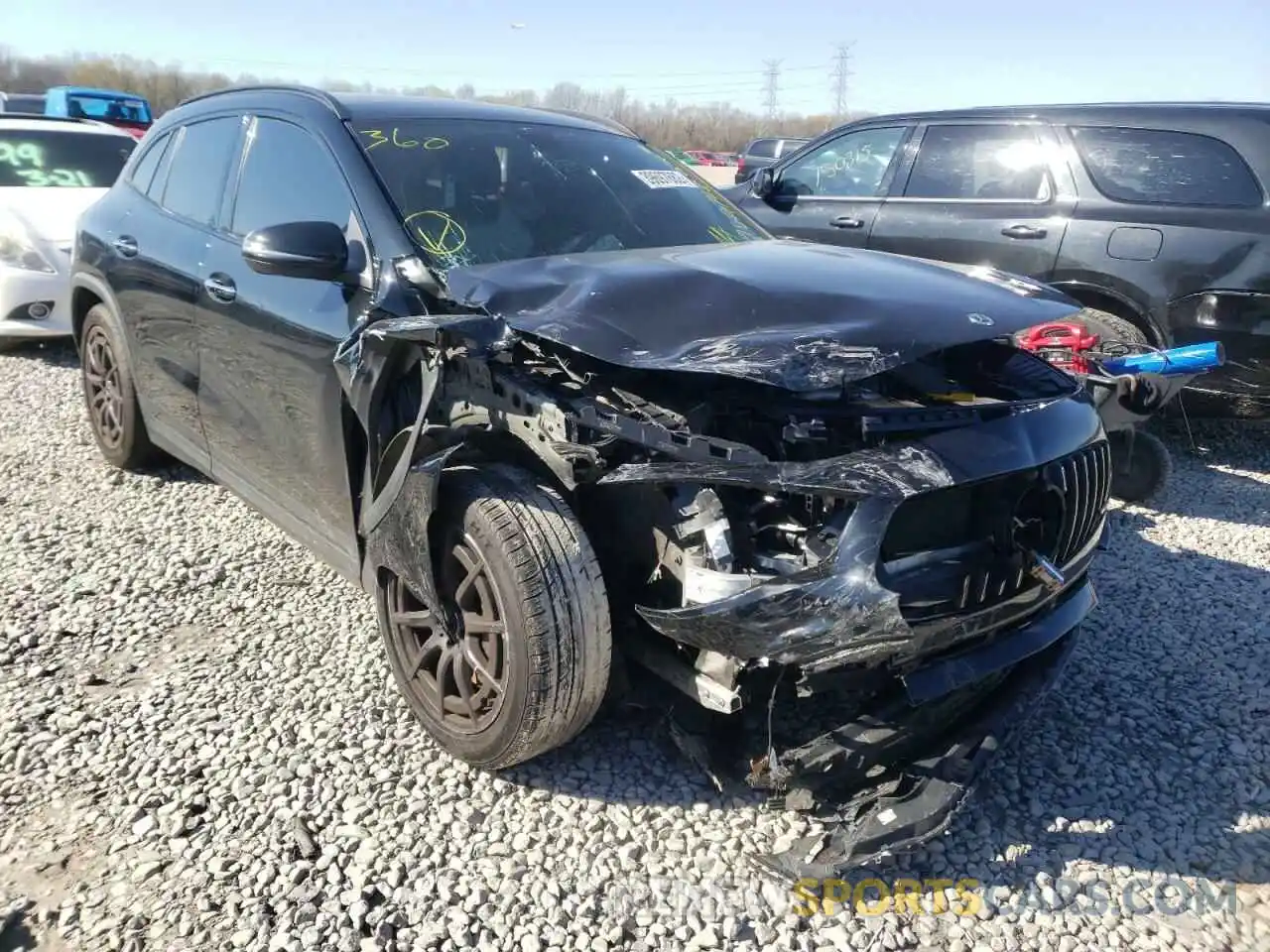 1 Photograph of a damaged car W1N4N5BB4MJ207336 MERCEDES-BENZ GLA-CLASS 2021