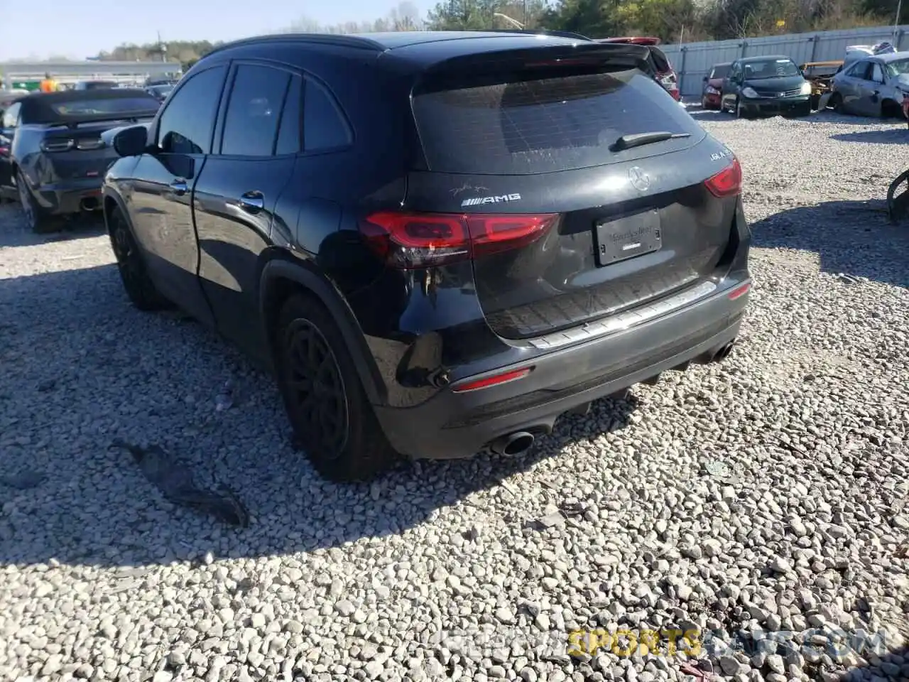 3 Photograph of a damaged car W1N4N5BB4MJ207336 MERCEDES-BENZ GLA-CLASS 2021