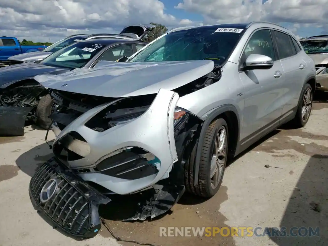 2 Photograph of a damaged car W1N4N5BB5MJ207684 MERCEDES-BENZ GLA-CLASS 2021