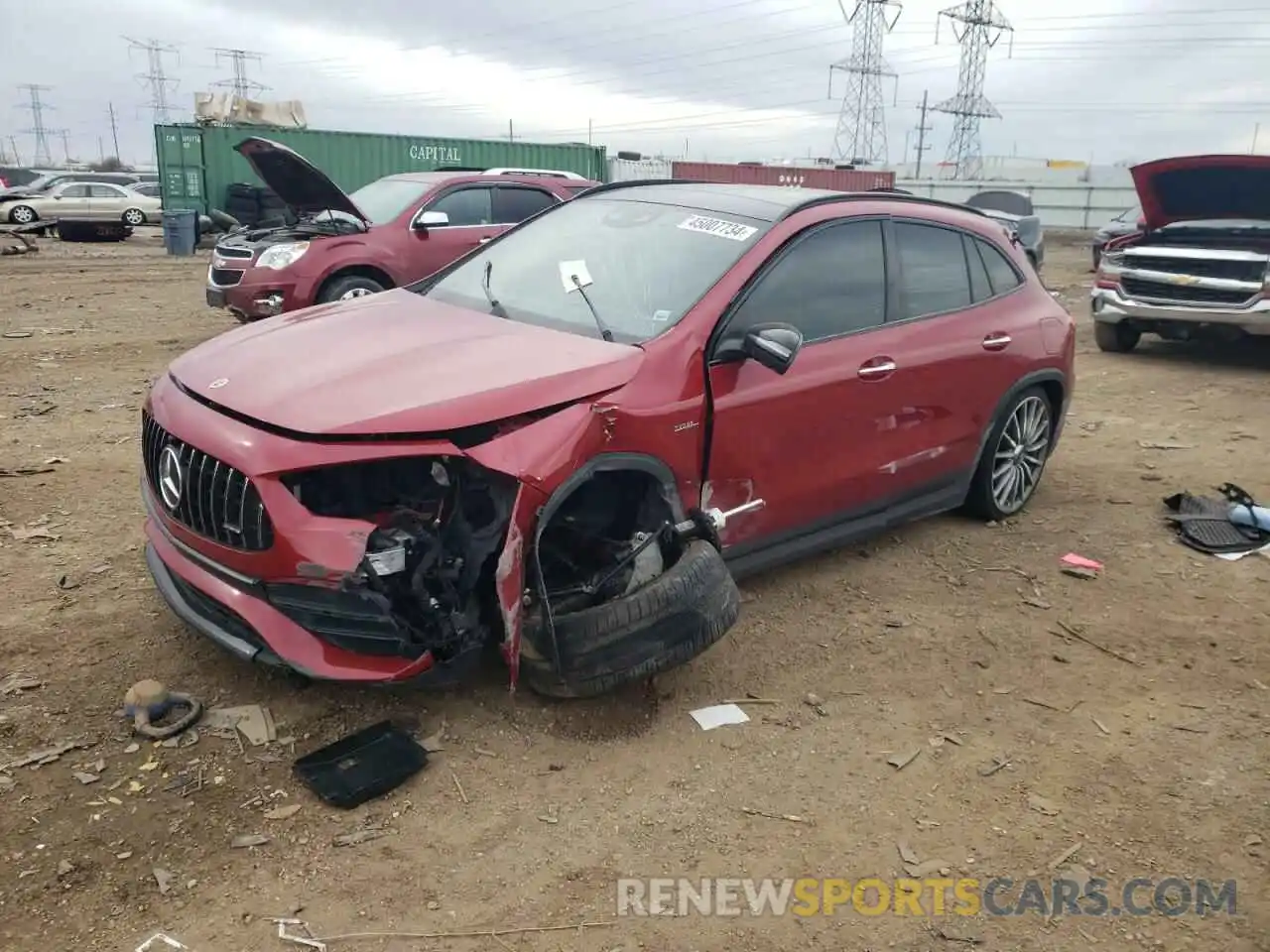 1 Photograph of a damaged car W1N4N5DB4MJ223047 MERCEDES-BENZ GLA-CLASS 2021