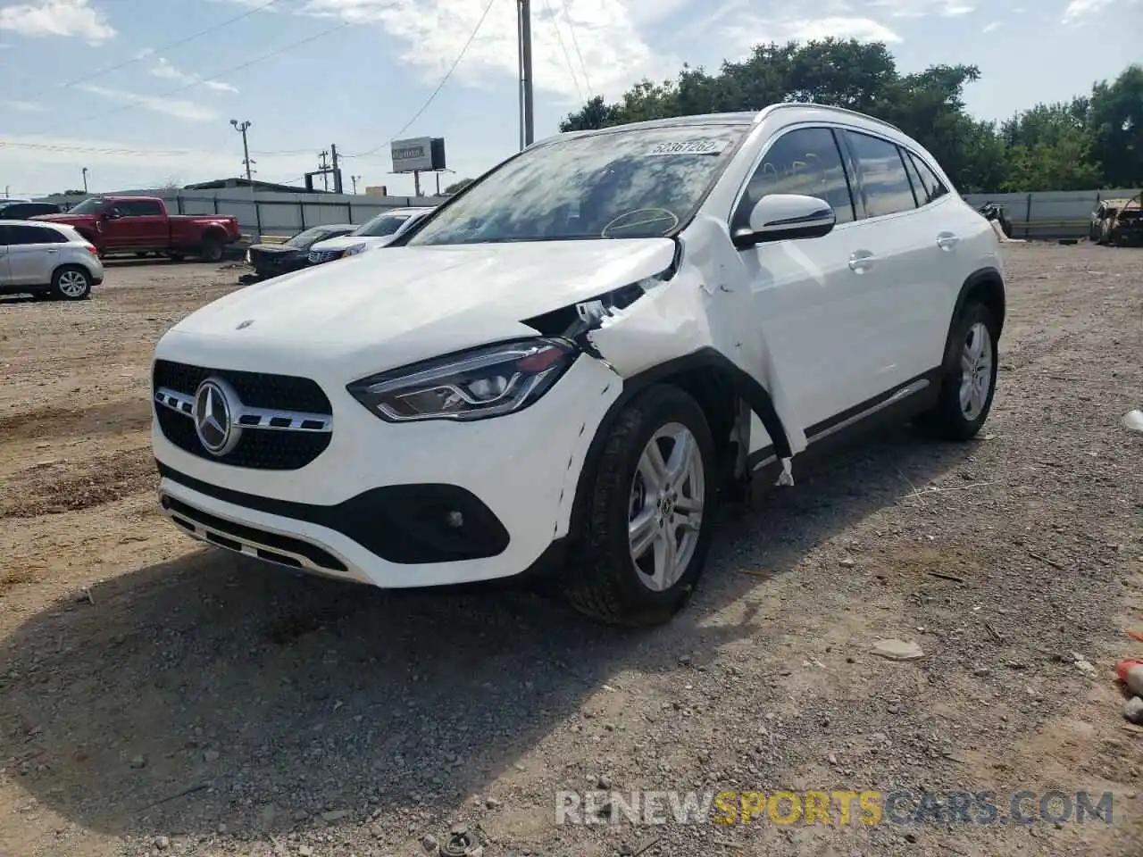 2 Photograph of a damaged car W1N4N4GB1NJ400712 MERCEDES-BENZ GLA-CLASS 2022