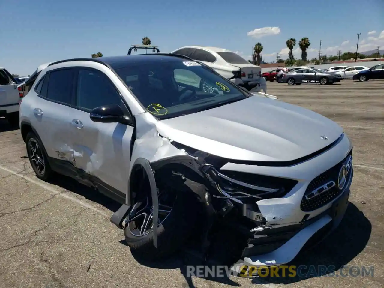 1 Photograph of a damaged car W1N4N4GB3NJ381841 MERCEDES-BENZ GLA-CLASS 2022