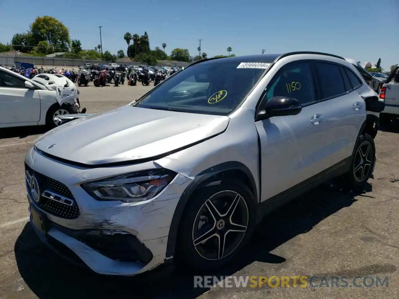 2 Photograph of a damaged car W1N4N4GB3NJ381841 MERCEDES-BENZ GLA-CLASS 2022