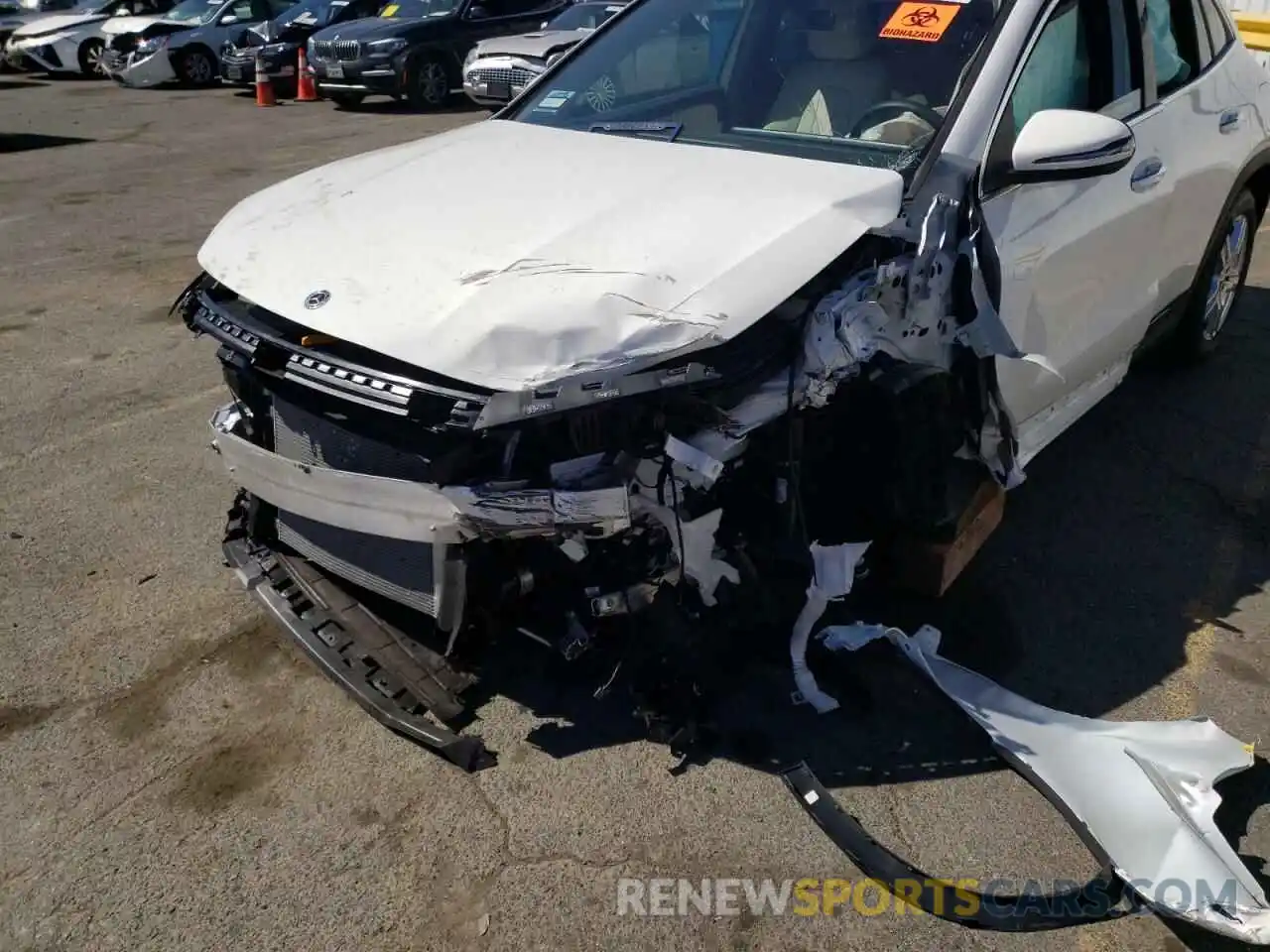 9 Photograph of a damaged car W1N4N4HB0NJ347418 MERCEDES-BENZ GLA-CLASS 2022