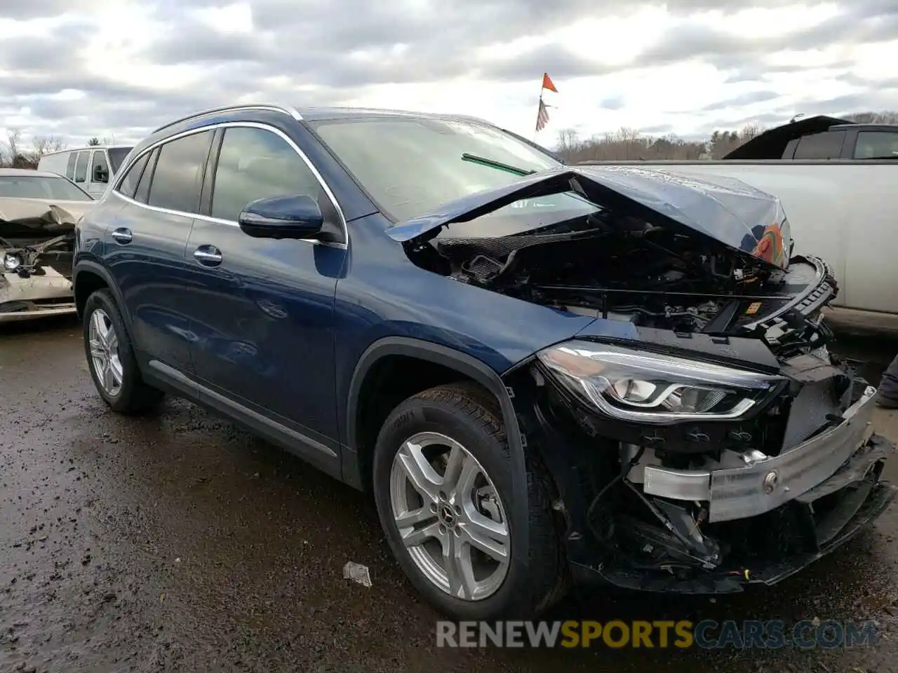 1 Photograph of a damaged car W1N4N4HB4NJ333621 MERCEDES-BENZ GLA-CLASS 2022