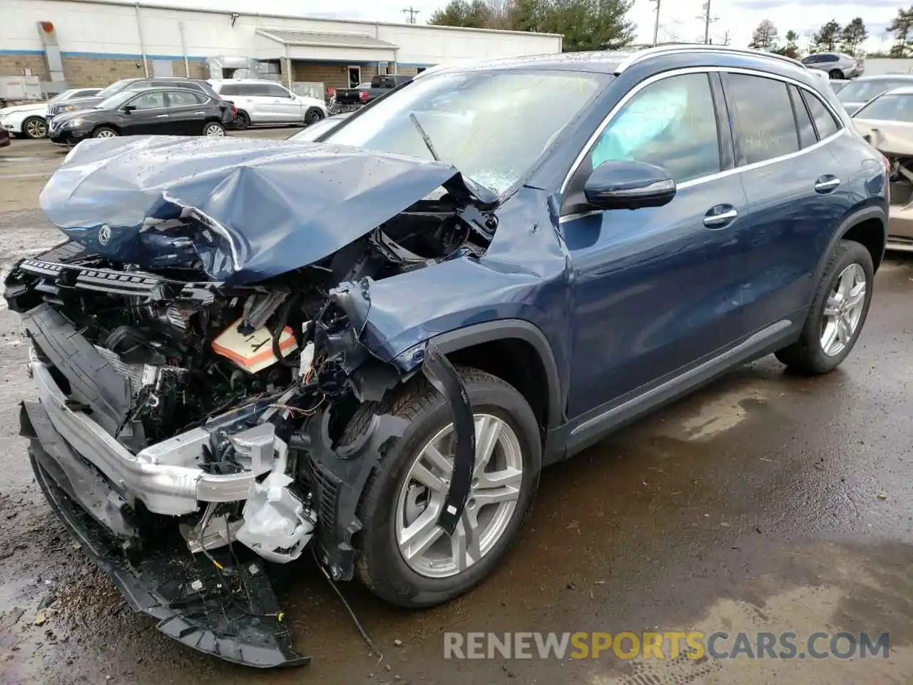 2 Photograph of a damaged car W1N4N4HB4NJ333621 MERCEDES-BENZ GLA-CLASS 2022