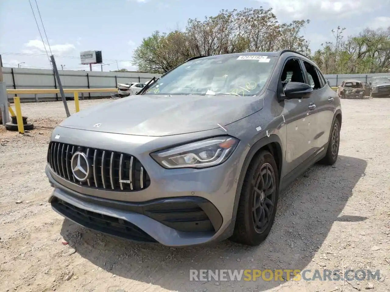 2 Photograph of a damaged car W1N4N5BB1NJ345787 MERCEDES-BENZ GLA-CLASS 2022