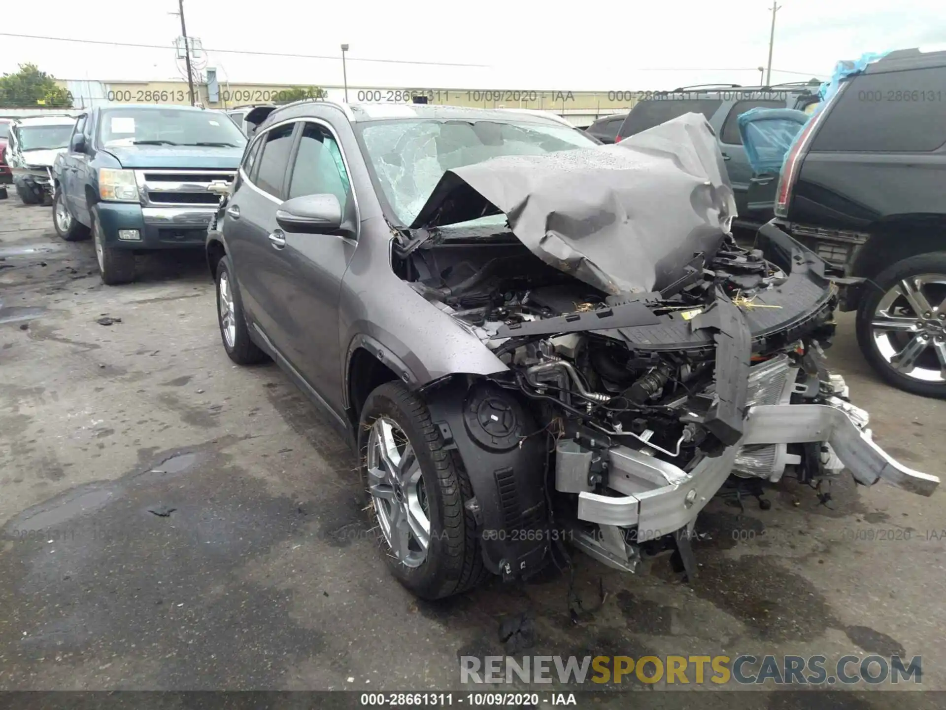 1 Photograph of a damaged car W1N4N4GBXMJ156864 MERCEDES-BENZ GLA250 2021