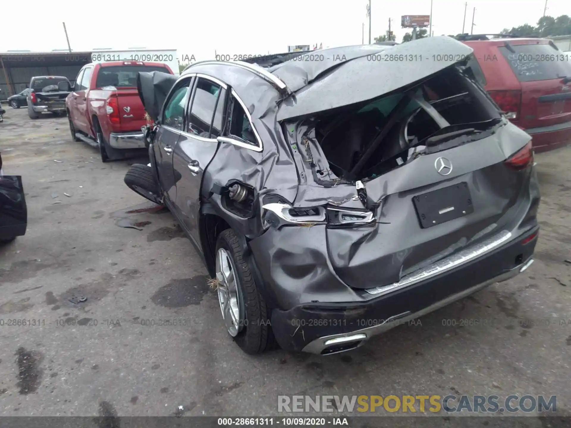 3 Фотография поврежденного автомобиля W1N4N4GBXMJ156864 MERCEDES-BENZ GLA250 2021
