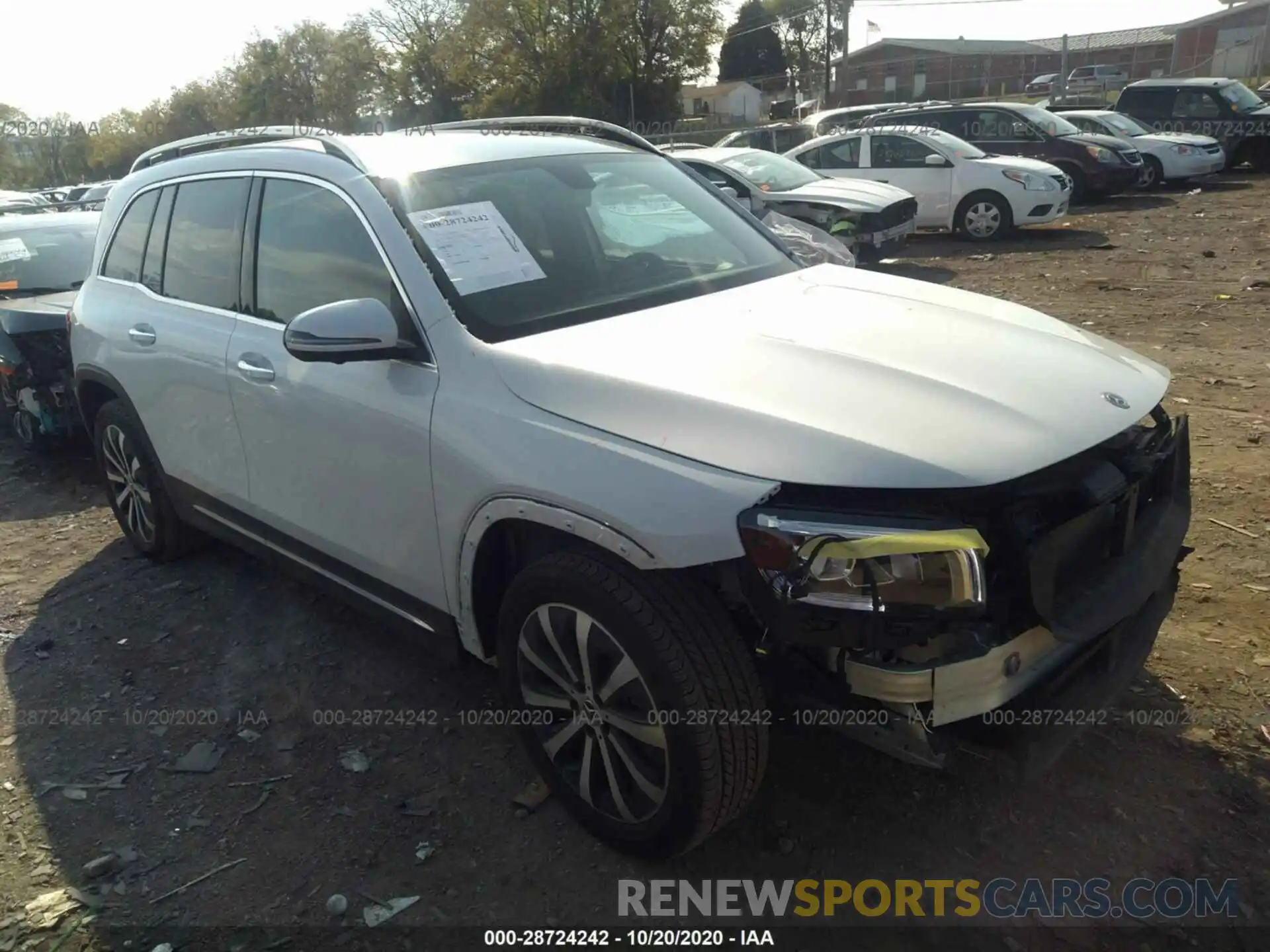 1 Photograph of a damaged car W1N4M4GBXLW016124 MERCEDES-BENZ GLB 2020