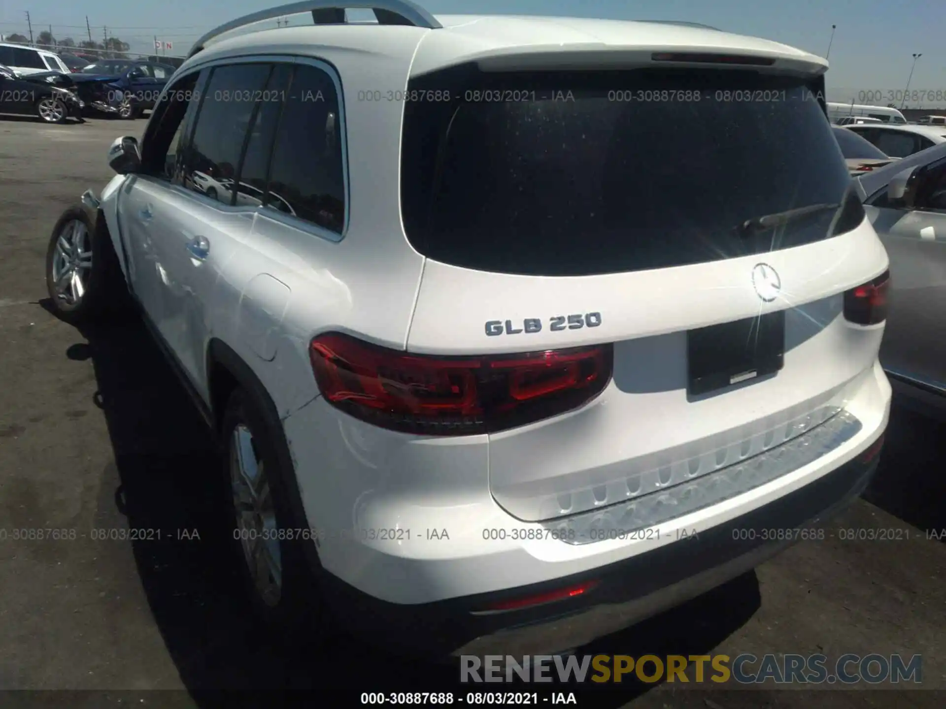 3 Фотография поврежденного автомобиля W1N4M4GBXLW045980 MERCEDES-BENZ GLB 2020