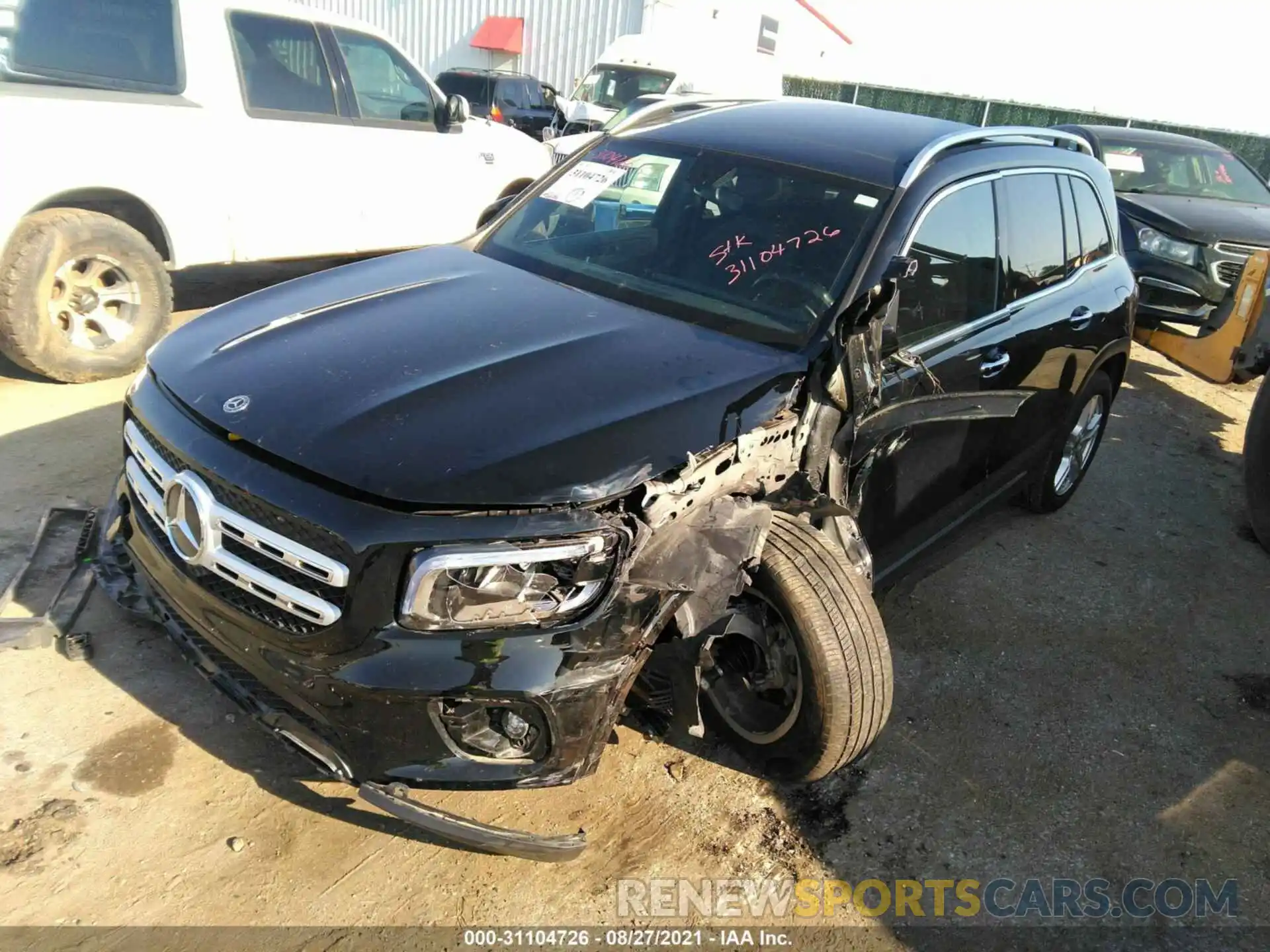 2 Photograph of a damaged car W1N4M4HB2LW035751 MERCEDES-BENZ GLB 2020