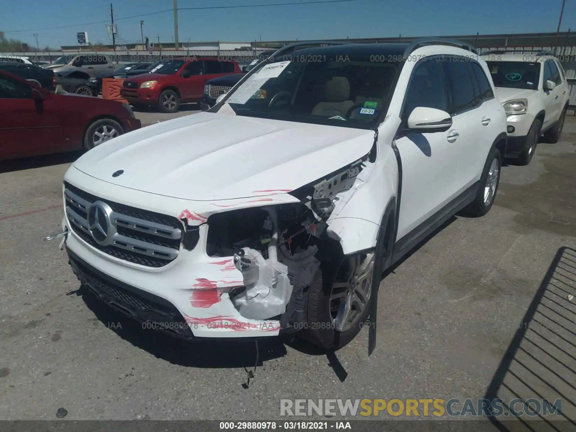 2 Photograph of a damaged car WDC4M4GB7LW009293 MERCEDES-BENZ GLB 2020