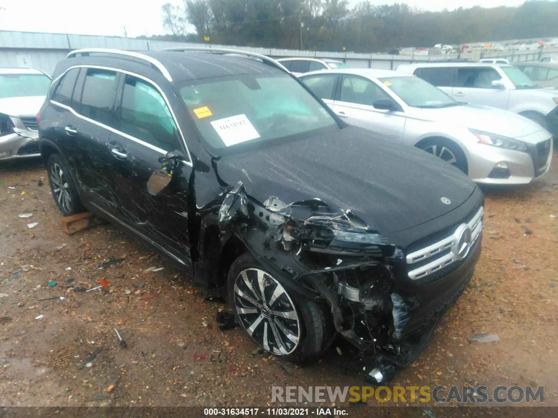 1 Photograph of a damaged car W1N4M4GB0MW118517 MERCEDES-BENZ GLB 2021