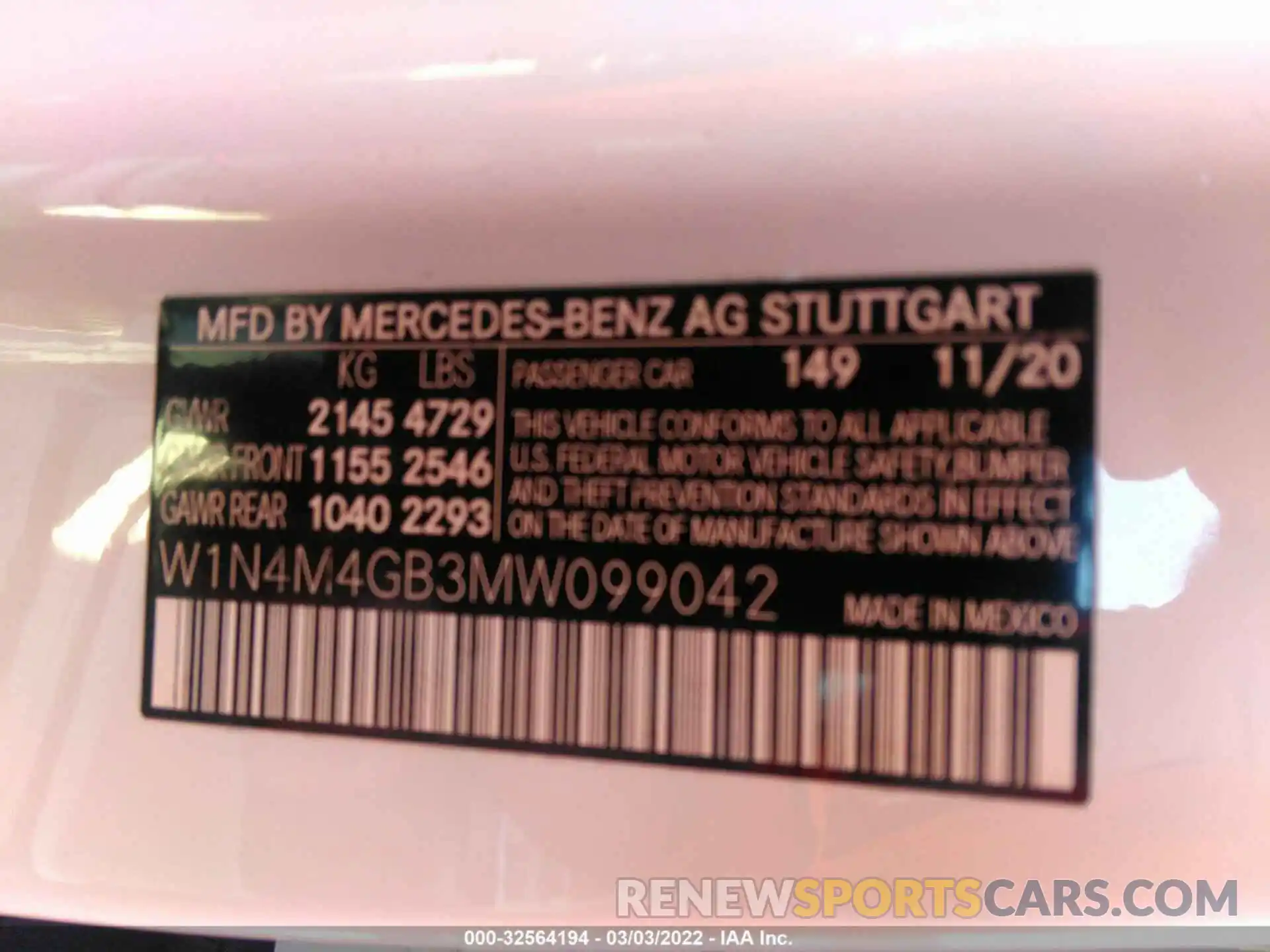 9 Photograph of a damaged car W1N4M4GB3MW099042 MERCEDES-BENZ GLB 2021