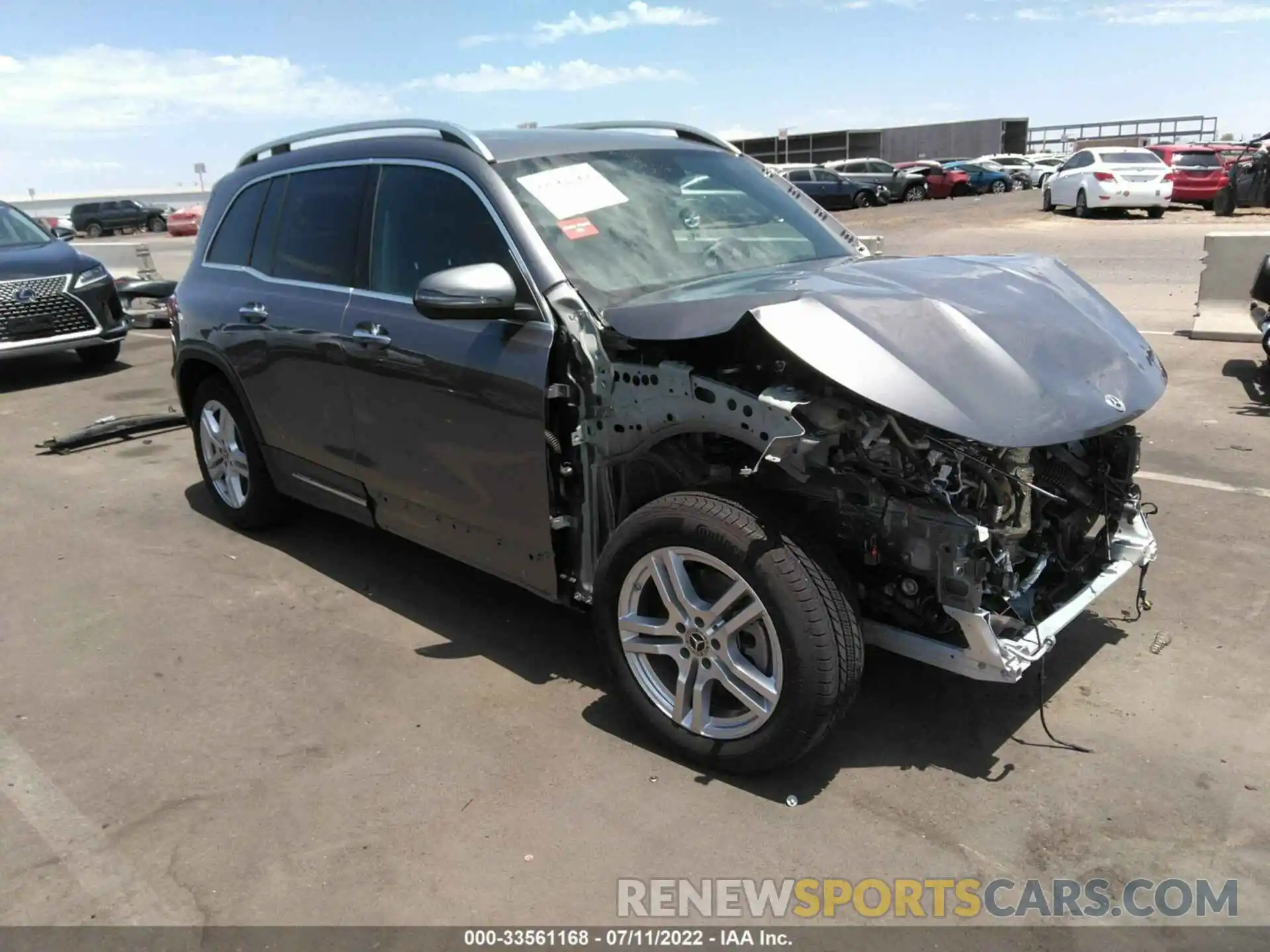 1 Photograph of a damaged car W1N4M4GB4MW119962 MERCEDES-BENZ GLB 2021