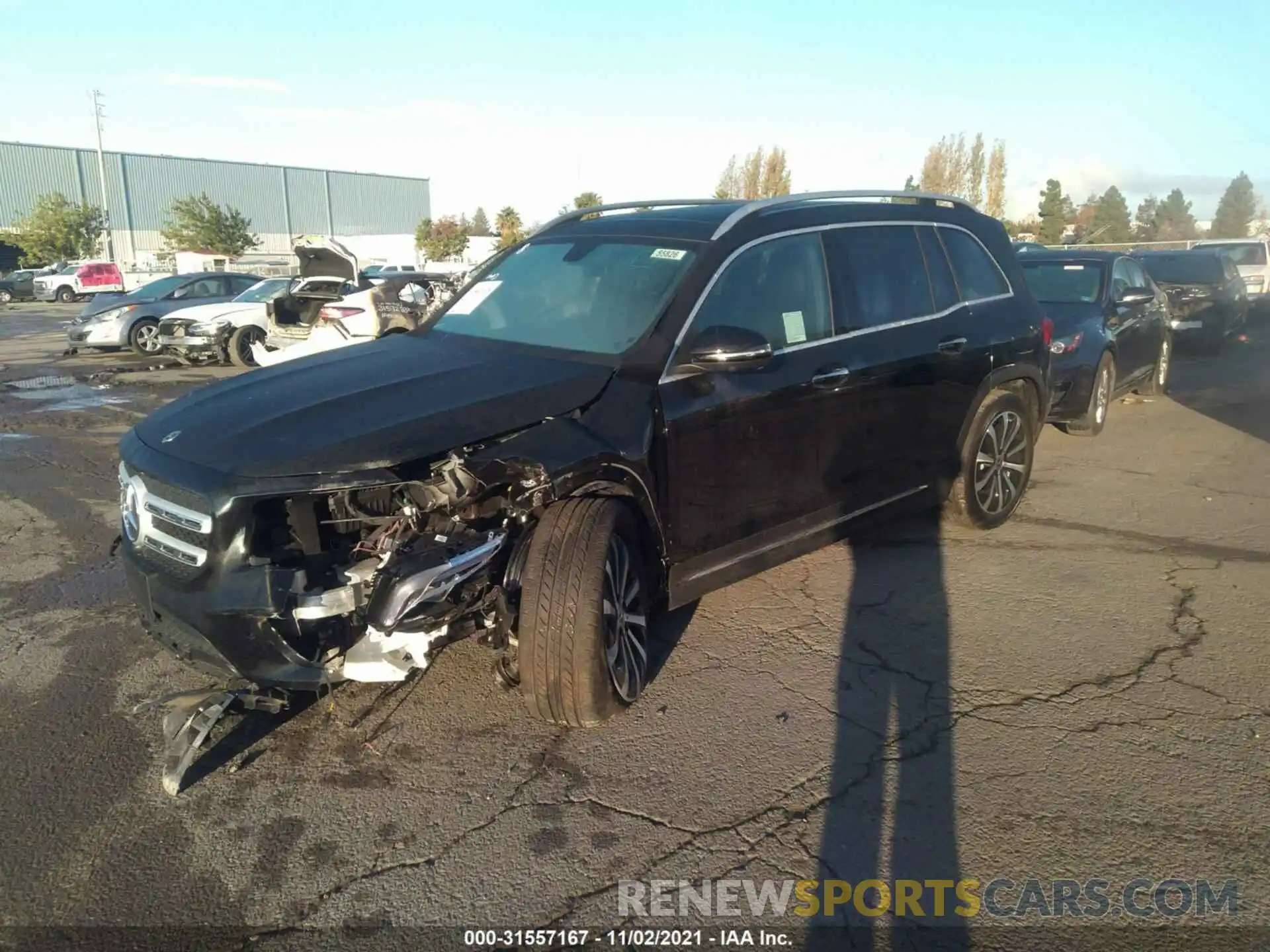 2 Photograph of a damaged car W1N4M4GB5MW091167 MERCEDES-BENZ GLB 2021