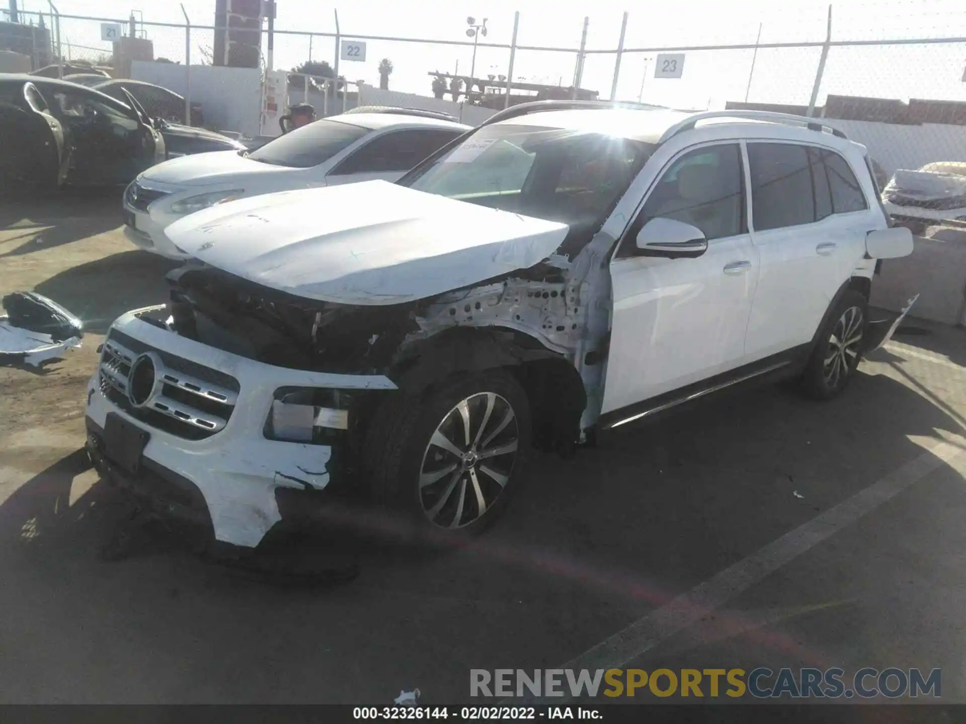 2 Photograph of a damaged car W1N4M4GB6MW101558 MERCEDES-BENZ GLB 2021