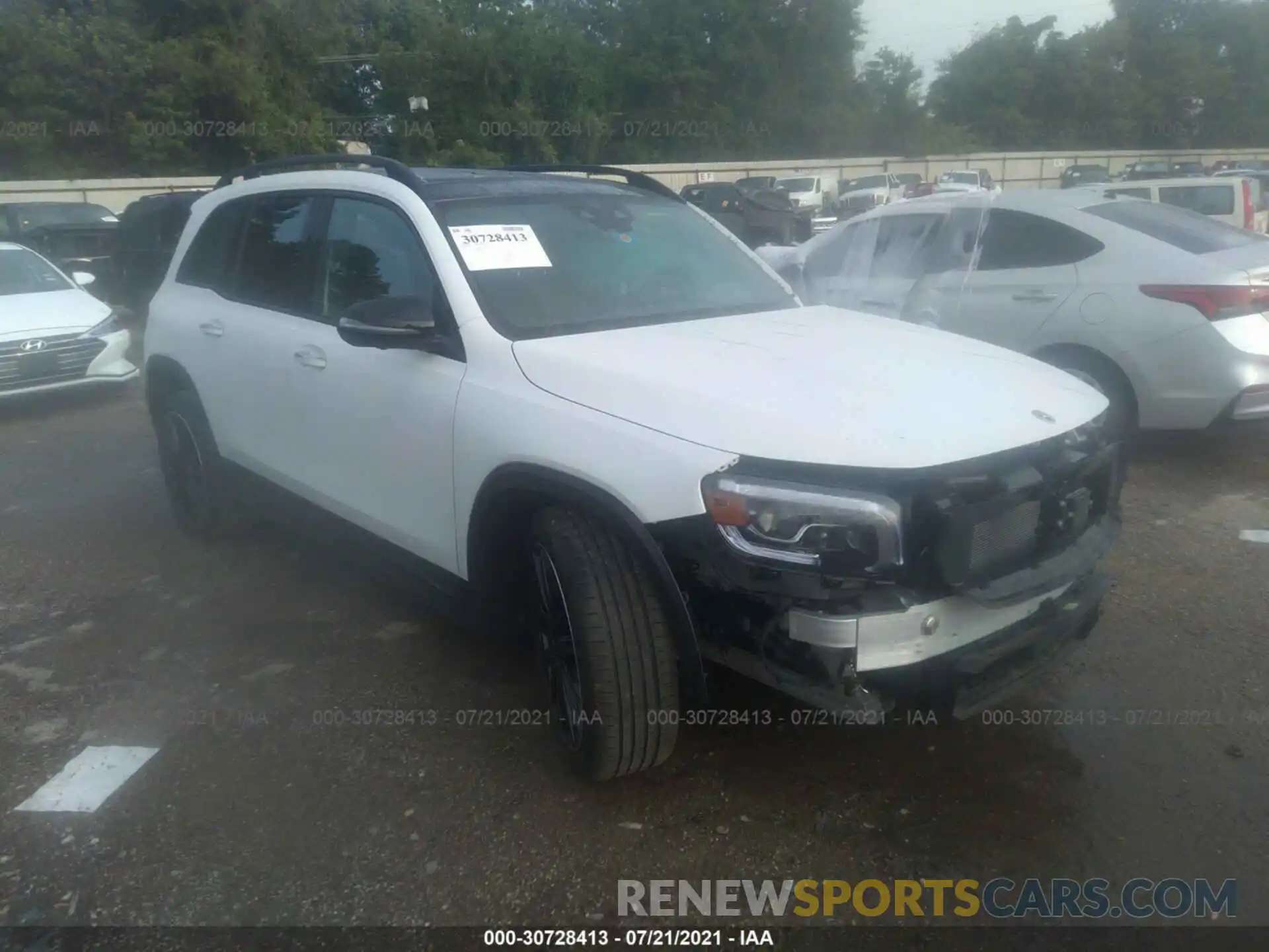 1 Photograph of a damaged car W1N4M4GB6MW112446 MERCEDES-BENZ GLB 2021