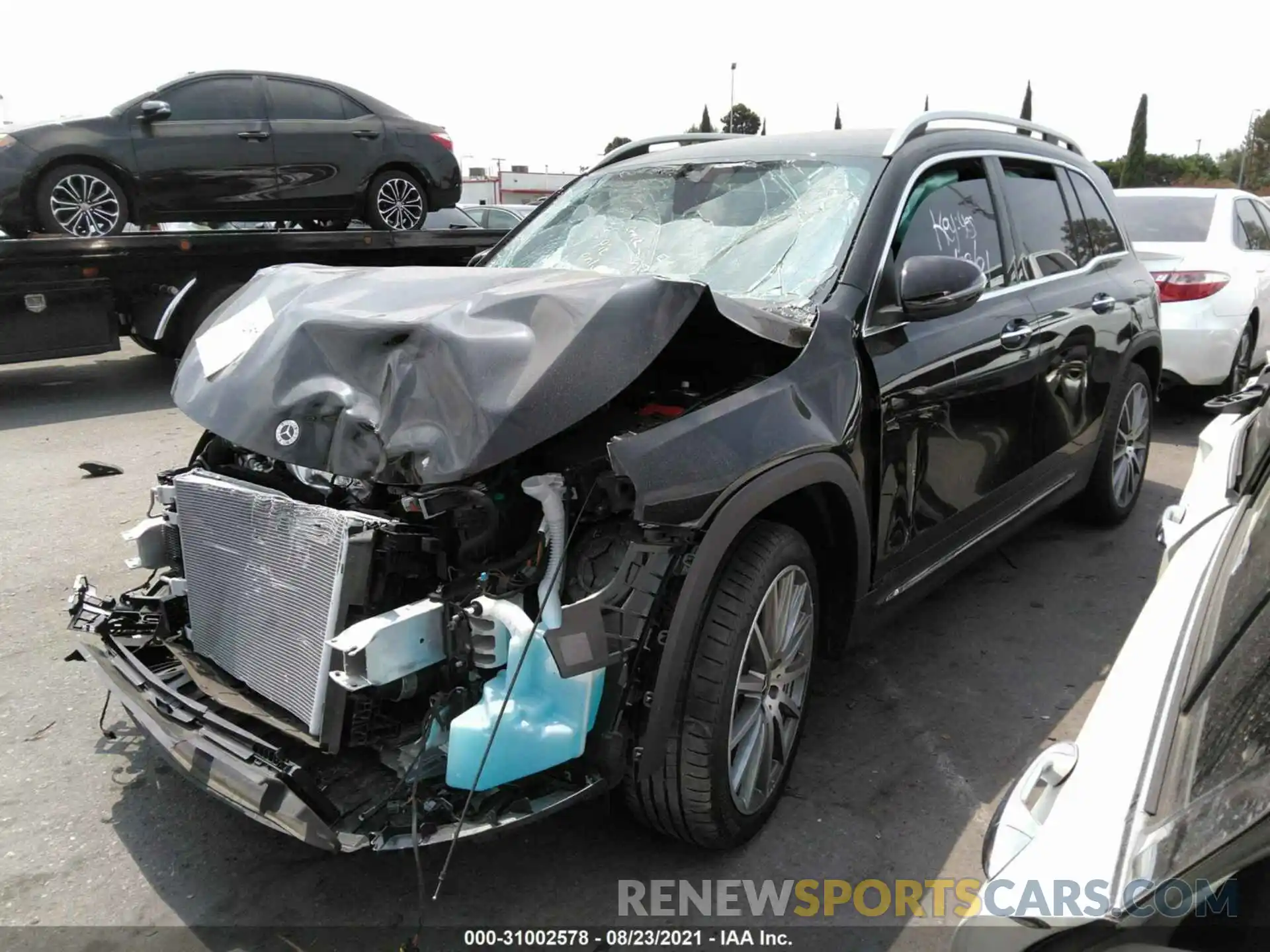 2 Photograph of a damaged car W1N4M4GB6MW121146 MERCEDES-BENZ GLB 2021