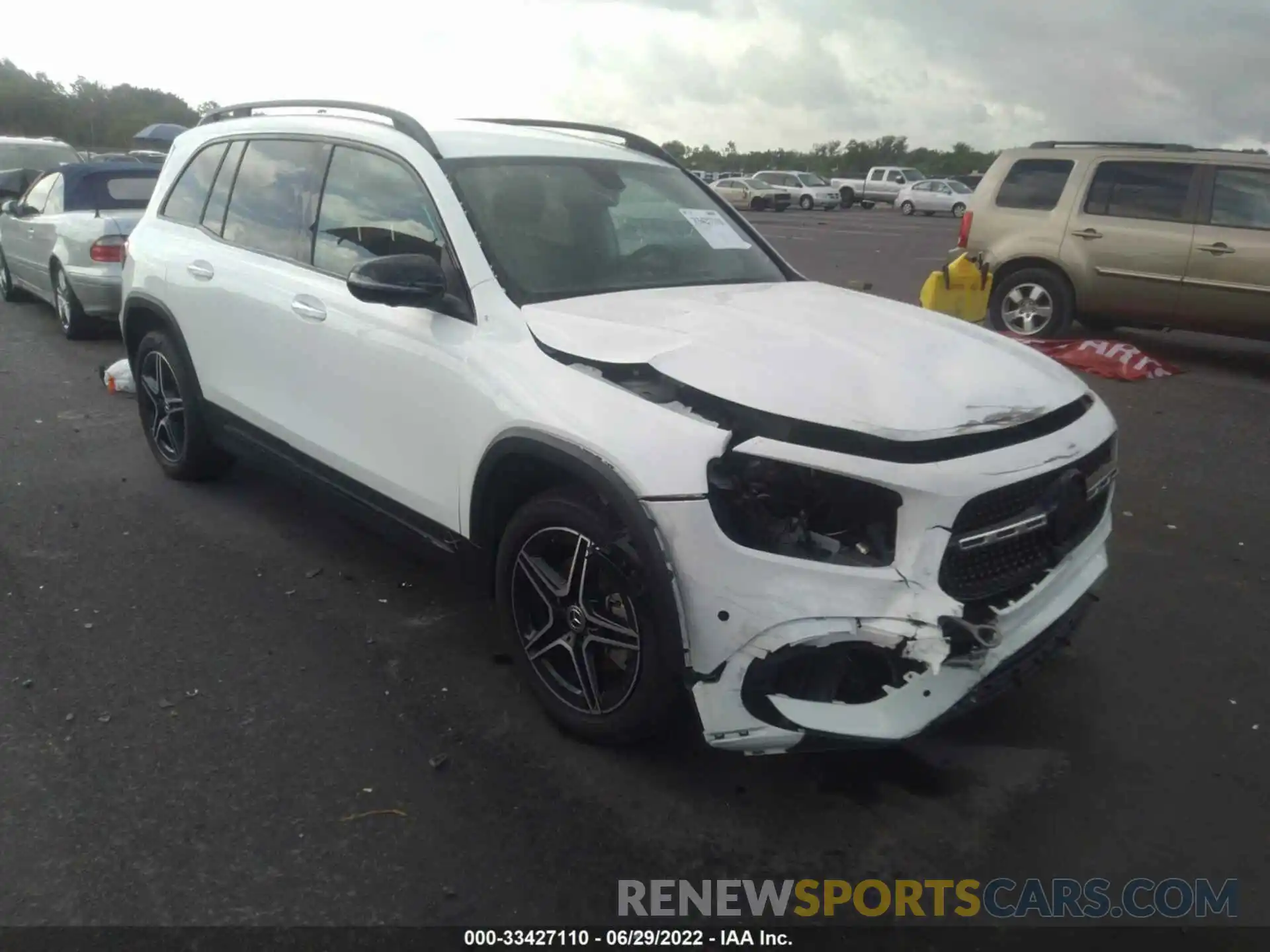 1 Photograph of a damaged car W1N4M4GB9MW114496 MERCEDES-BENZ GLB 2021