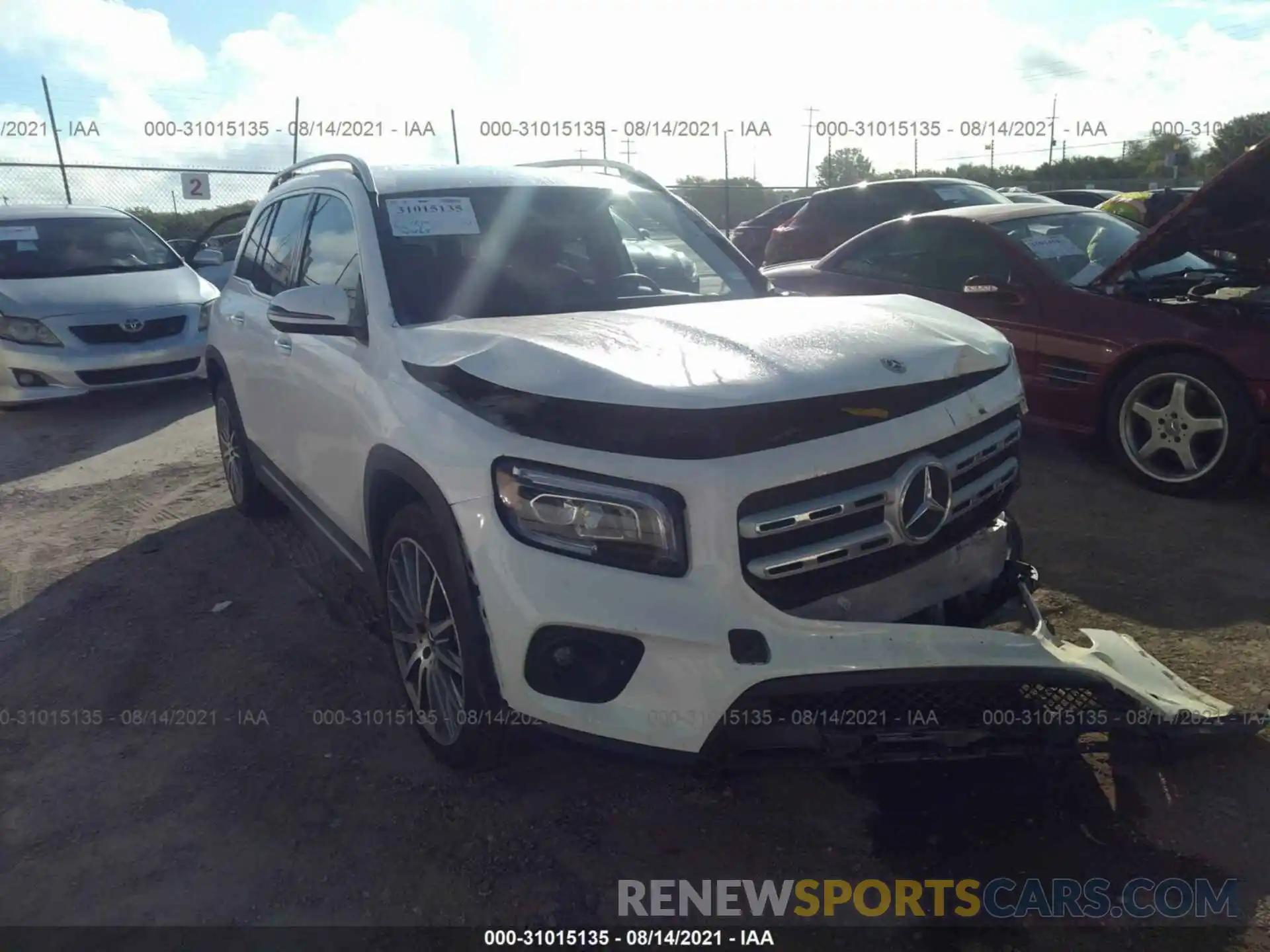 1 Photograph of a damaged car W1N4M4GBXMW120632 MERCEDES-BENZ GLB 2021