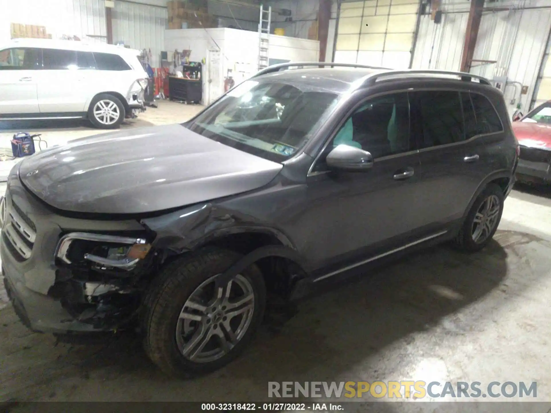 2 Photograph of a damaged car W1N4M4HB1MW112871 MERCEDES-BENZ GLB 2021