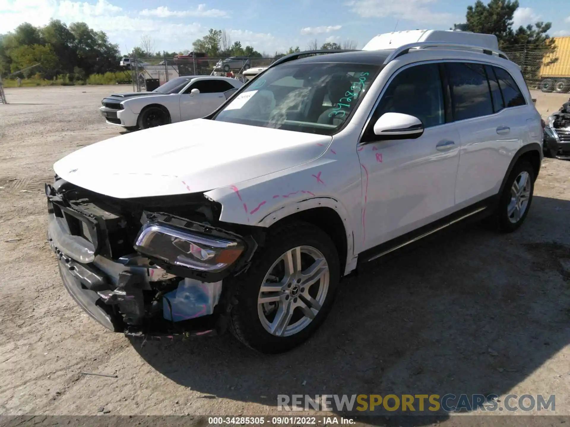 2 Photograph of a damaged car W1N4M4HB4MW139742 MERCEDES-BENZ GLB 2021