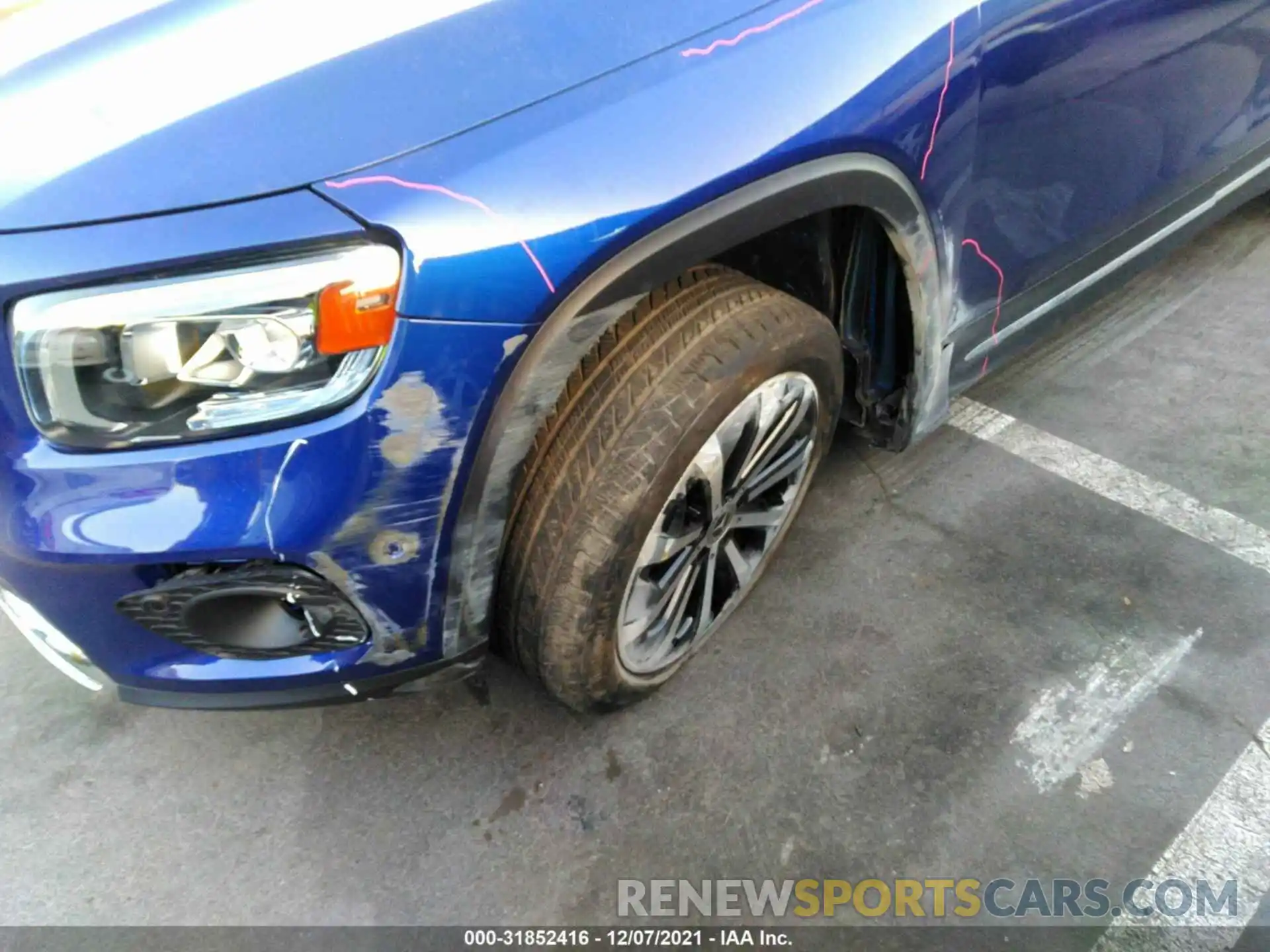 6 Photograph of a damaged car W1N4M4HB6MW130833 MERCEDES-BENZ GLB 2021