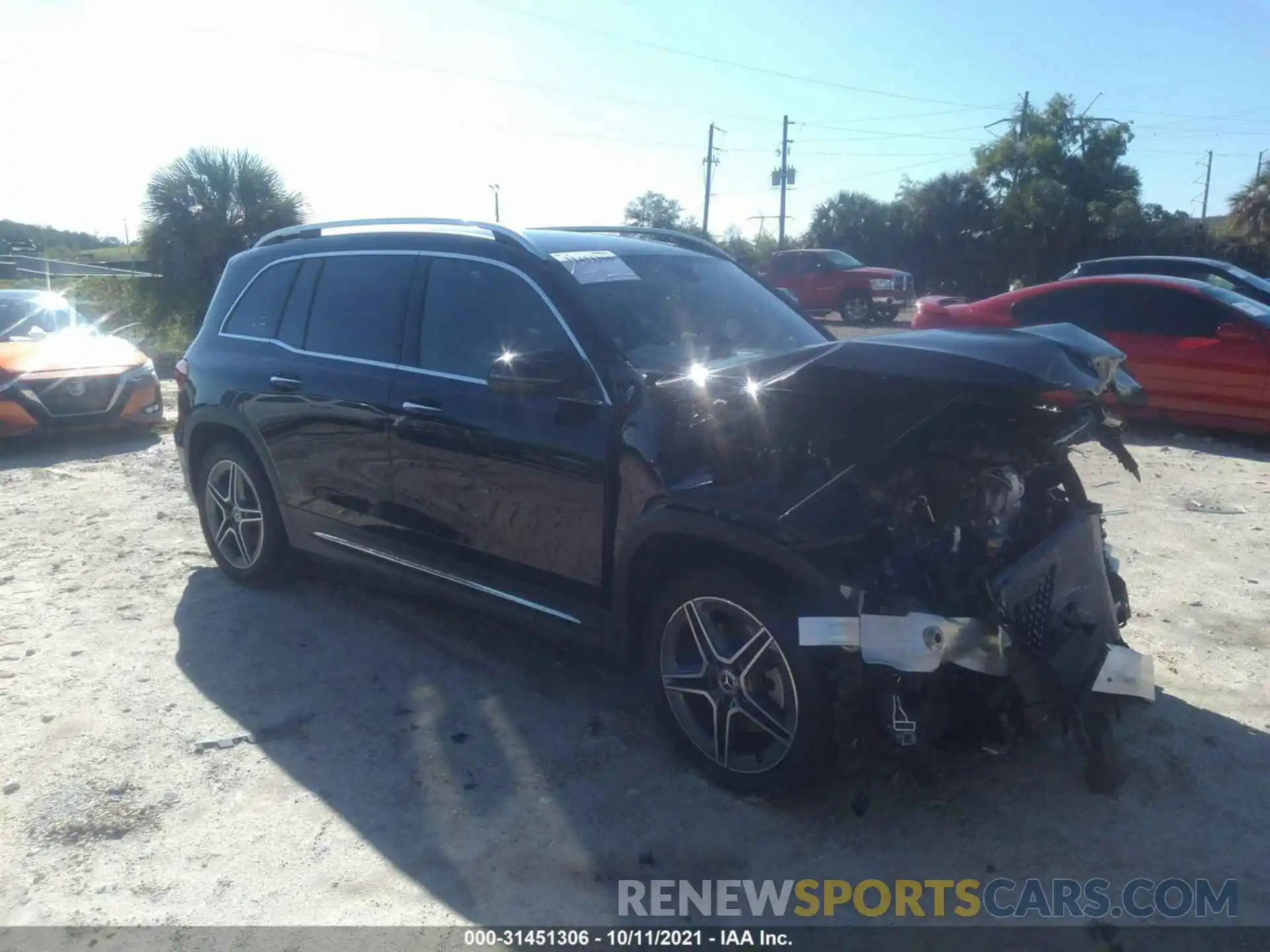 1 Photograph of a damaged car W1N4M4HB7MW113099 MERCEDES-BENZ GLB 2021