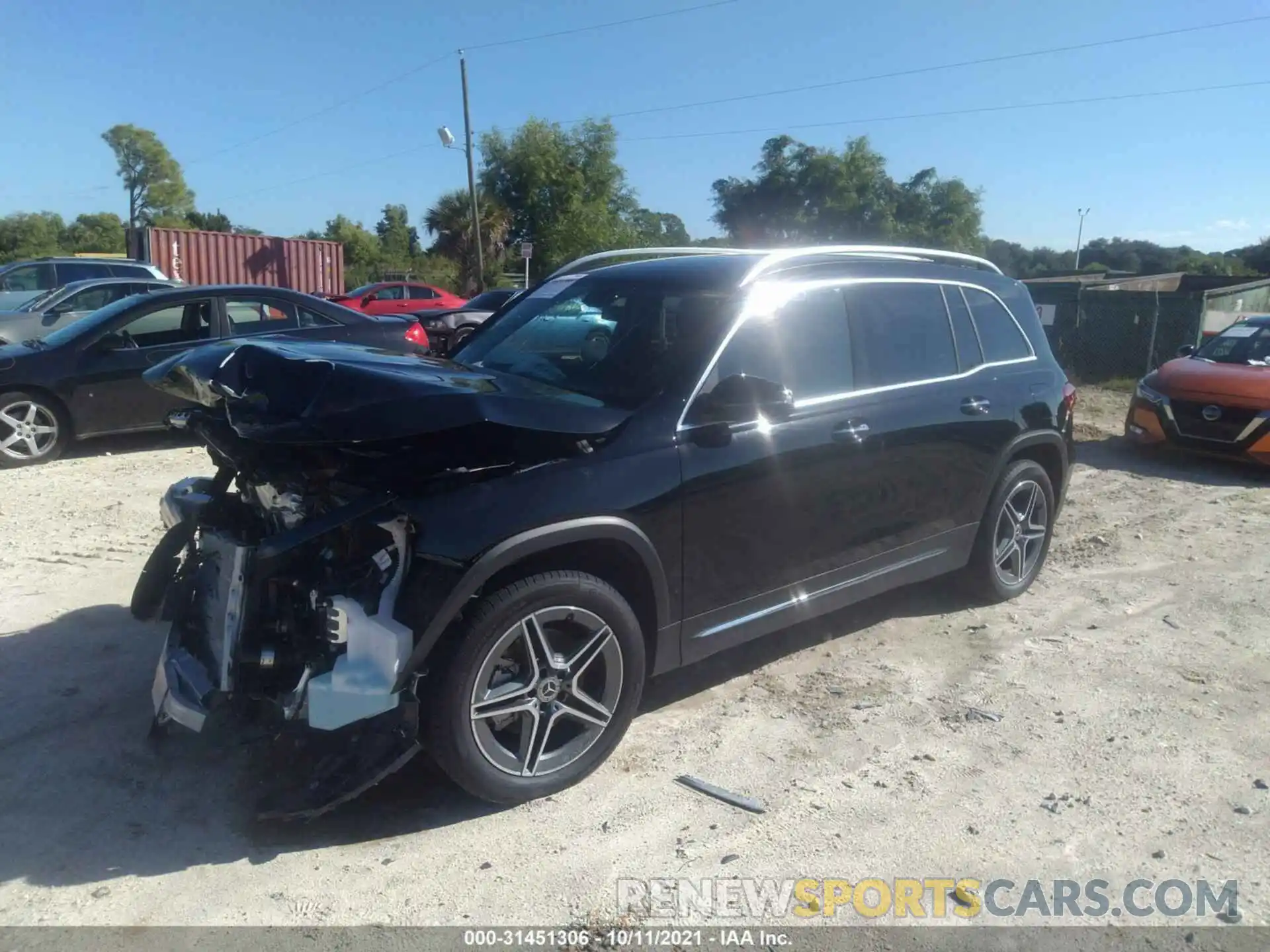 2 Photograph of a damaged car W1N4M4HB7MW113099 MERCEDES-BENZ GLB 2021