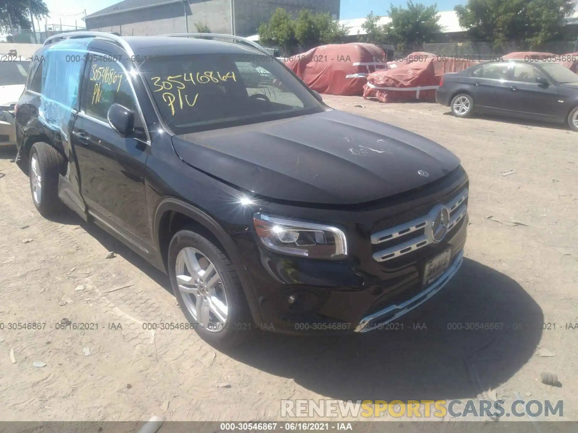 1 Photograph of a damaged car W1N4M4HB8MW115315 MERCEDES-BENZ GLB 2021