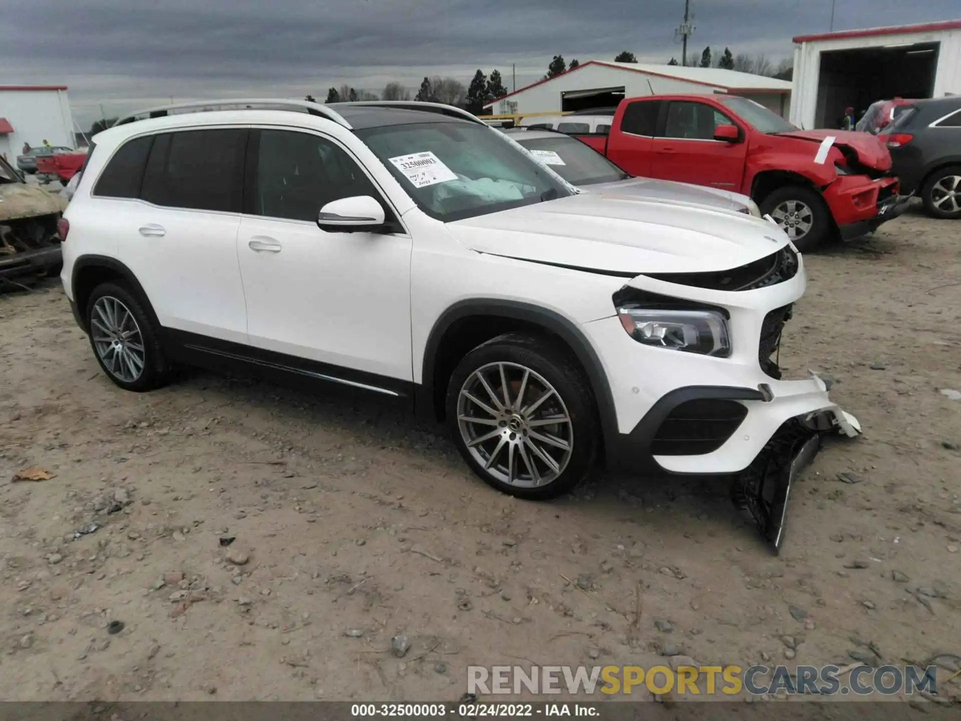 1 Photograph of a damaged car W1N4M4HB8MW134656 MERCEDES-BENZ GLB 2021