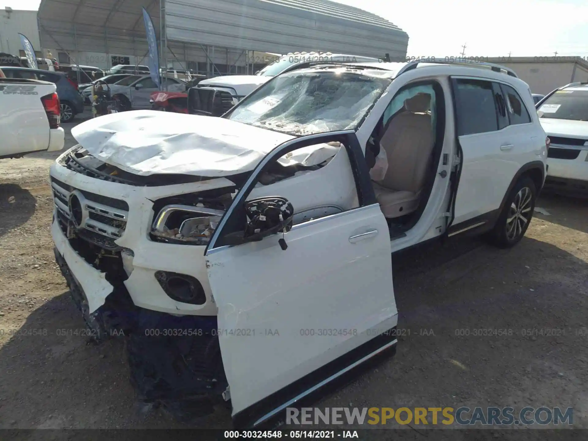 2 Photograph of a damaged car W1N4M4HBXMW078672 MERCEDES-BENZ GLB 2021