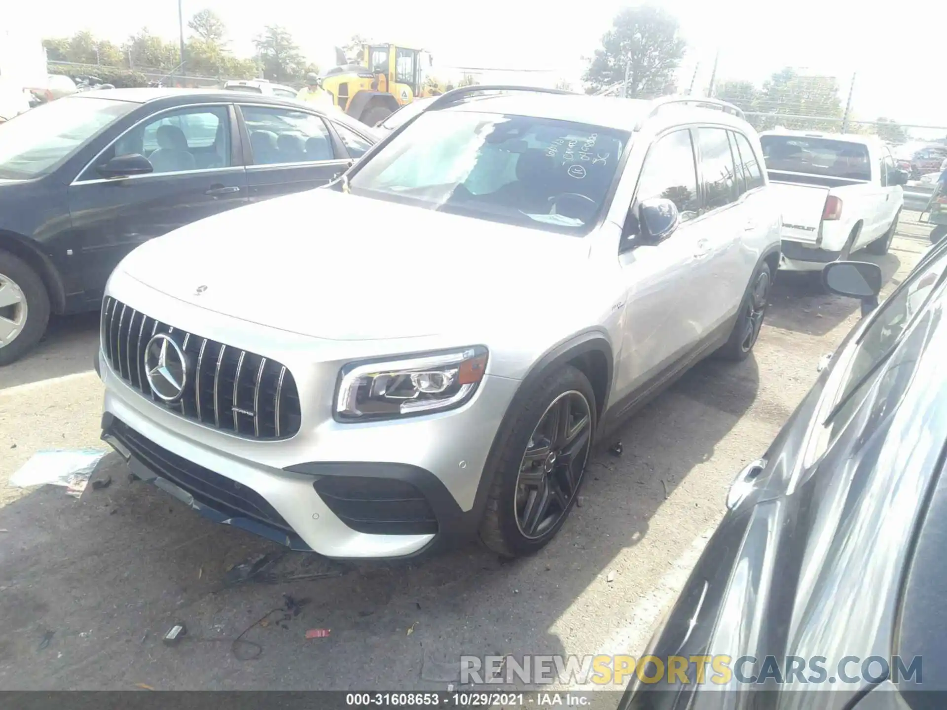 2 Photograph of a damaged car W1N4M5BB4MW136273 MERCEDES-BENZ GLB 2021