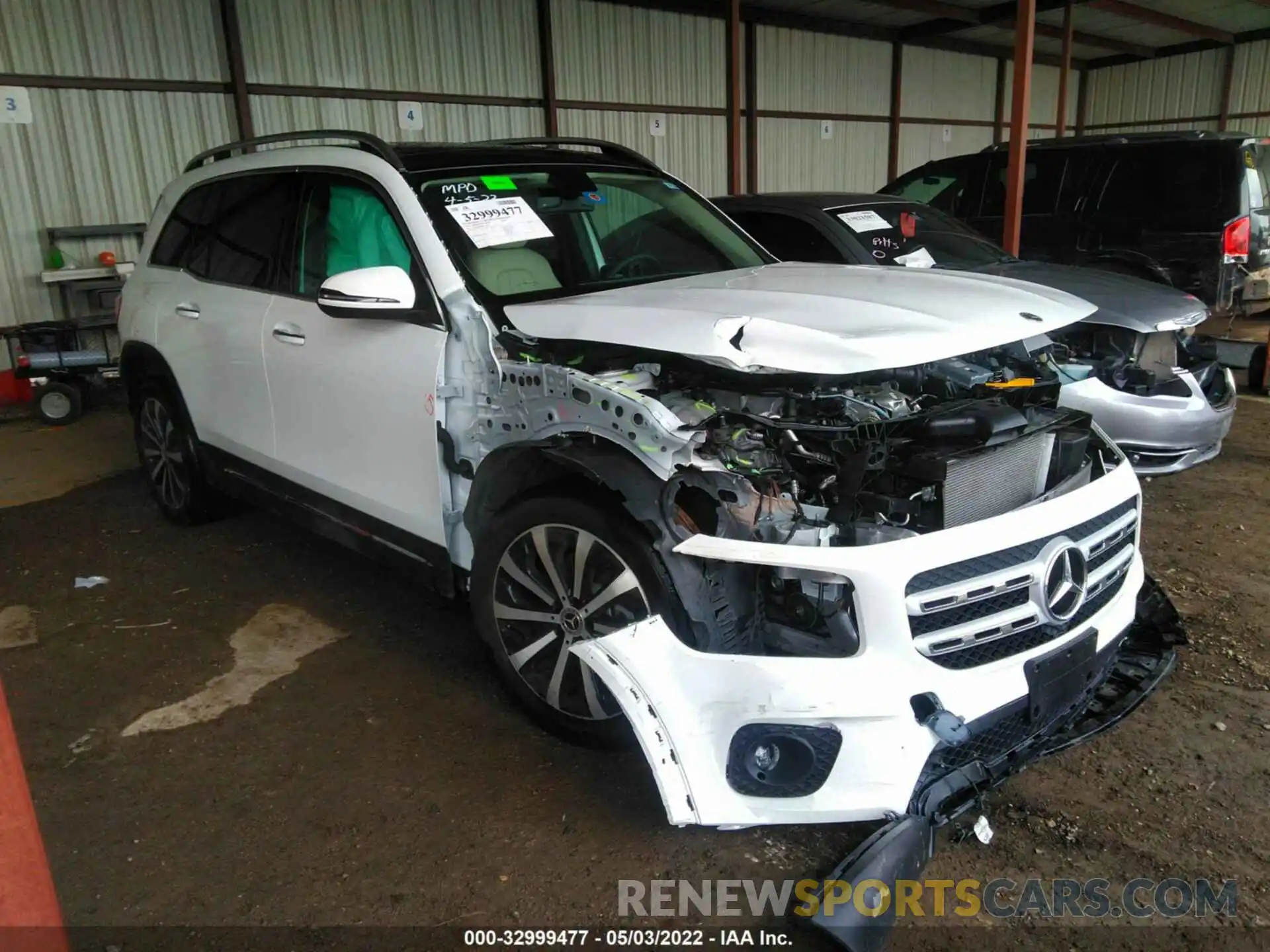 1 Photograph of a damaged car W1N4M4GB9NW169192 MERCEDES-BENZ GLB 2022