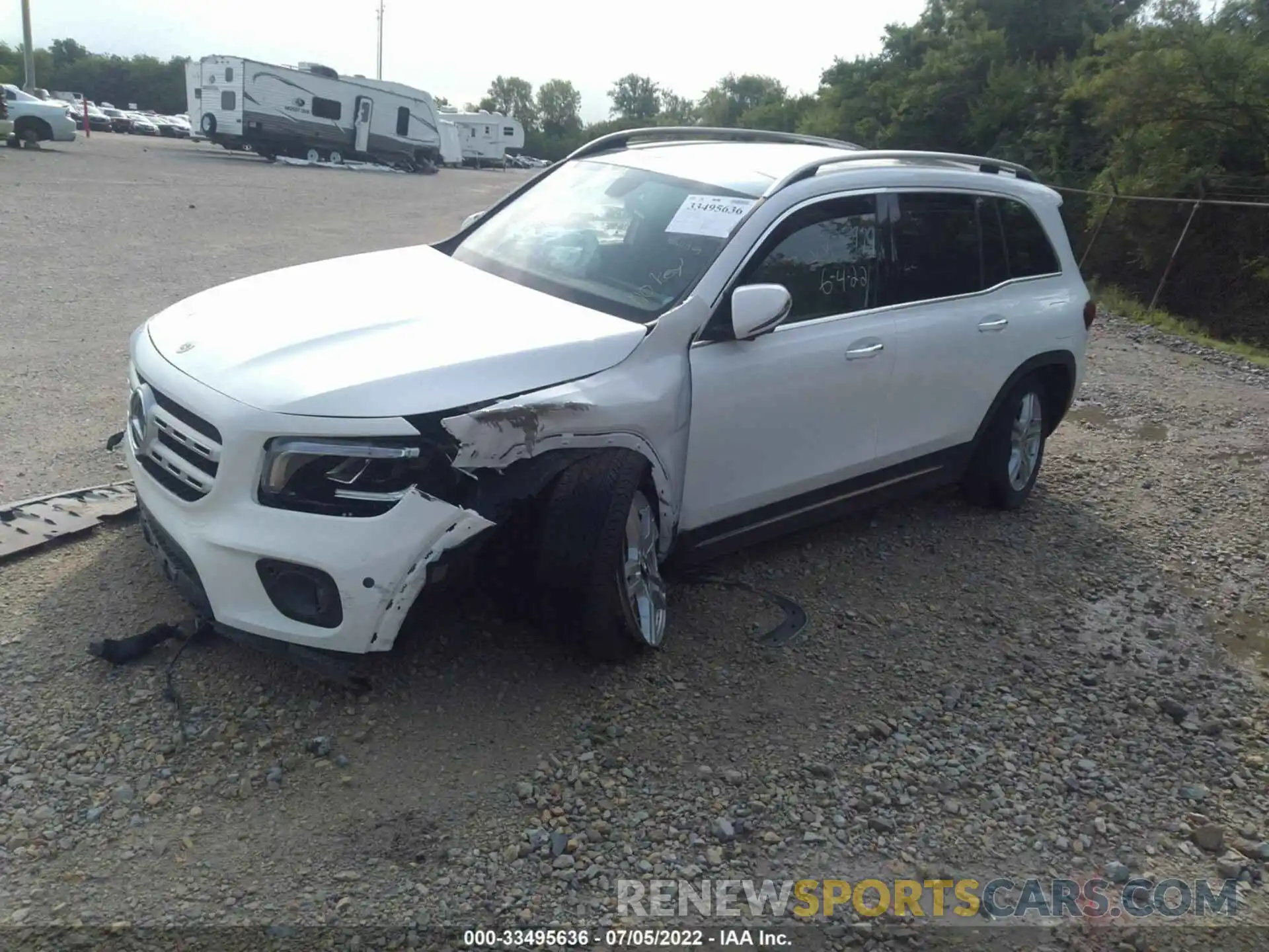 2 Photograph of a damaged car W1N4M4HBXNW180331 MERCEDES-BENZ GLB 2022