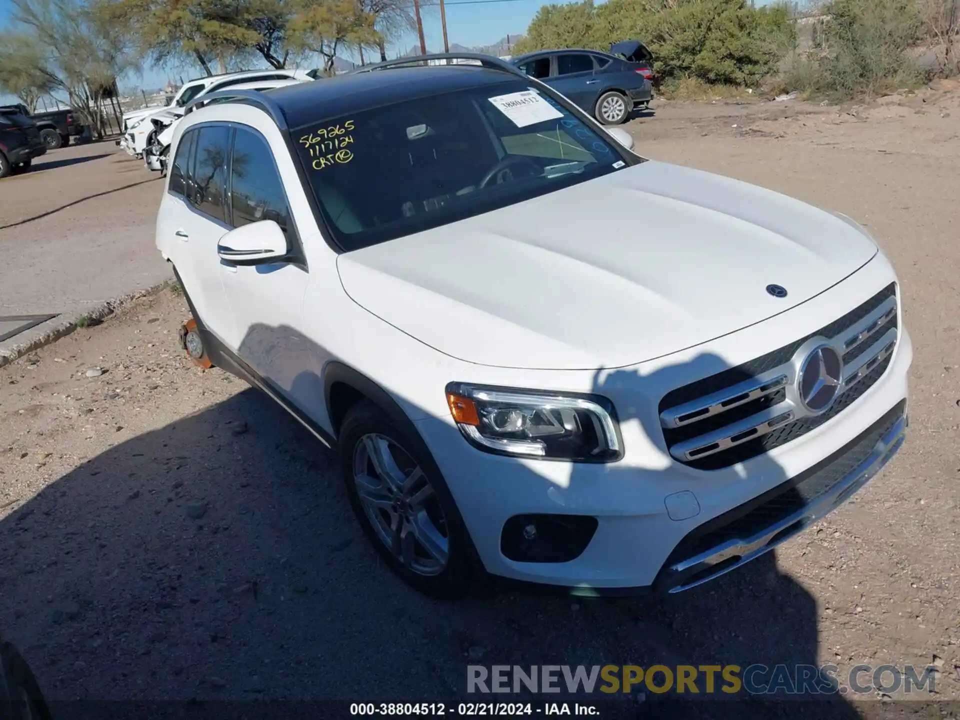 1 Photograph of a damaged car W1N4M4HB6LW027118 MERCEDES-BENZ GLB 250 2020