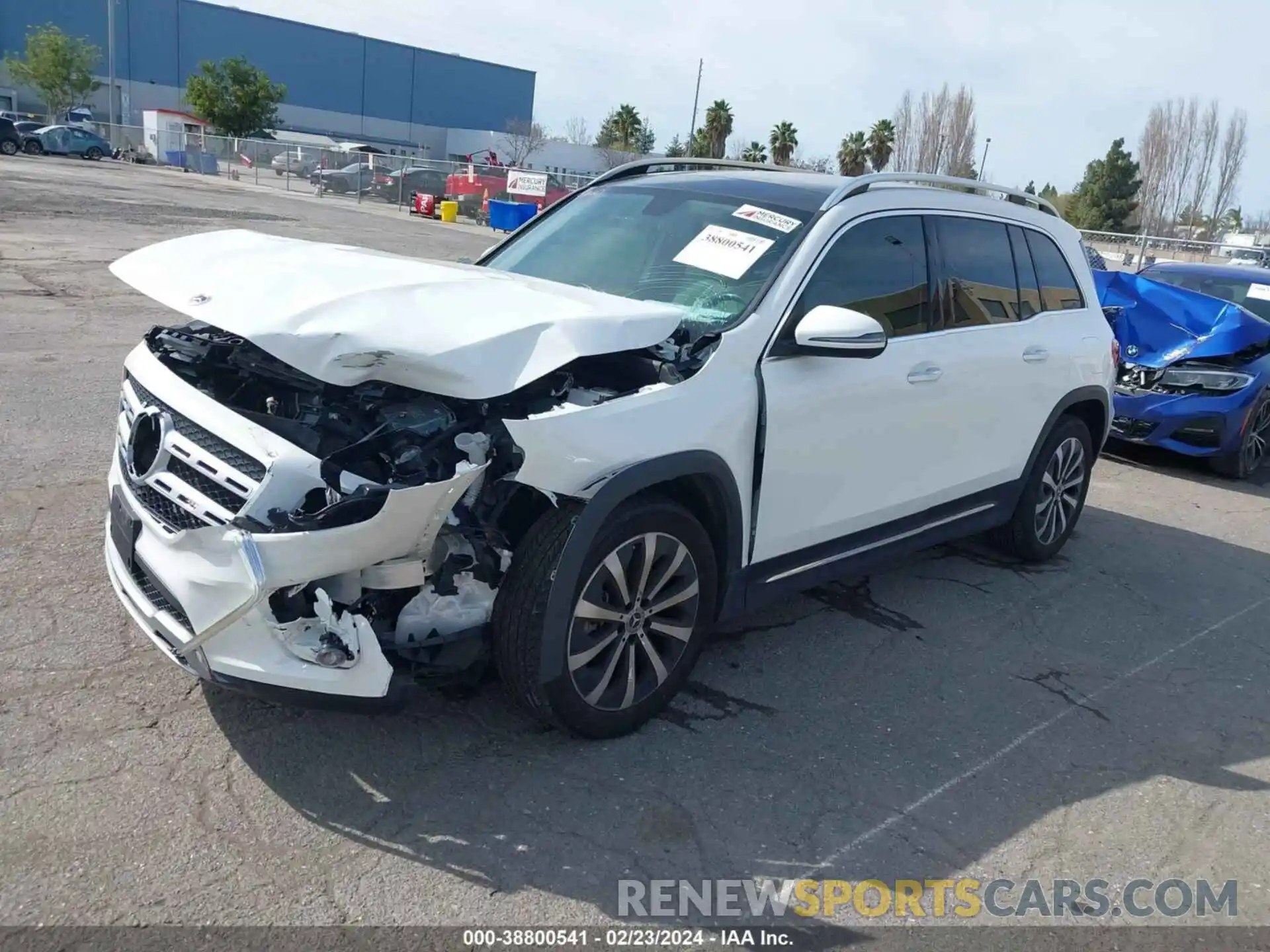 2 Photograph of a damaged car W1N4M4HB6MW145607 MERCEDES-BENZ GLB 250 2021