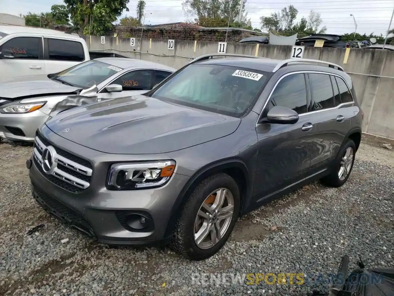 2 Photograph of a damaged car W1N4M4GB0LW027777 MERCEDES-BENZ GLB-CLASS 2020