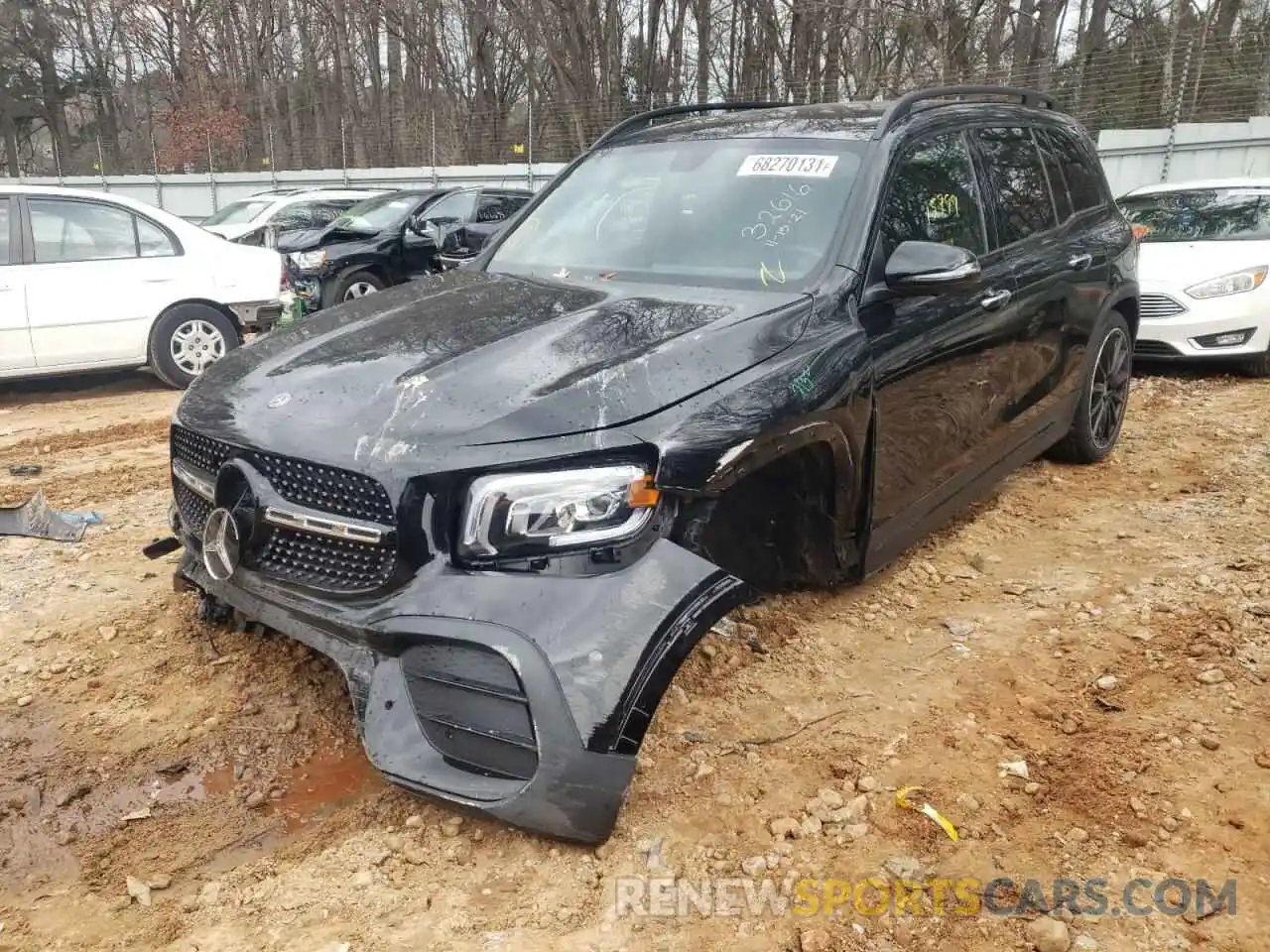 2 Photograph of a damaged car W1N4M4GB1LW032616 MERCEDES-BENZ GLB-CLASS 2020