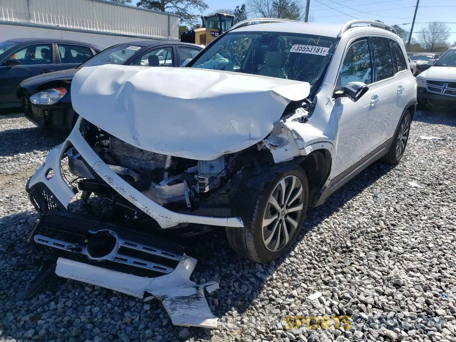 2 Photograph of a damaged car W1N4M4GB9LW014347 MERCEDES-BENZ GLB-CLASS 2020